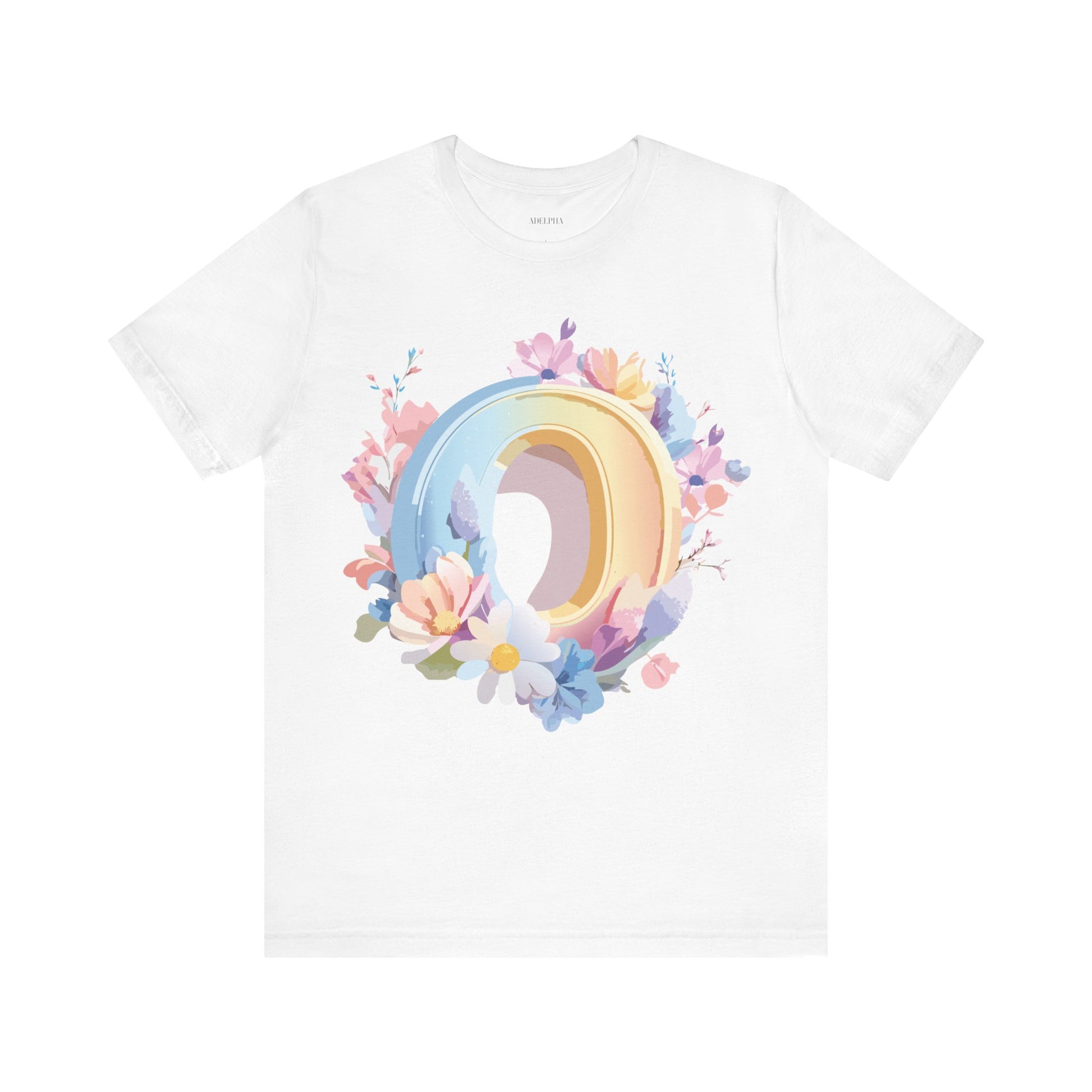 Natural Cotton Tee Shirt - Letters Collection - O Printify