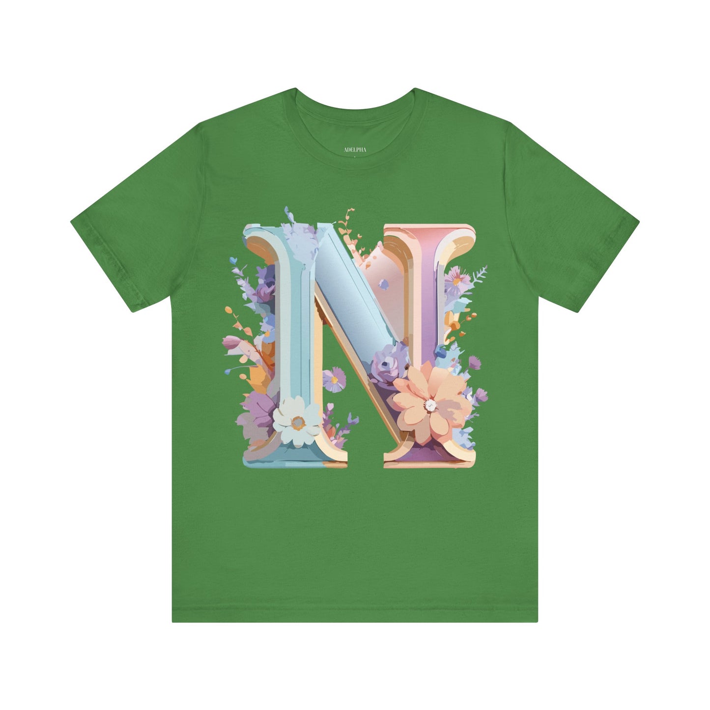 Natural Cotton Tee Shirt - Letters Collection - N Printify