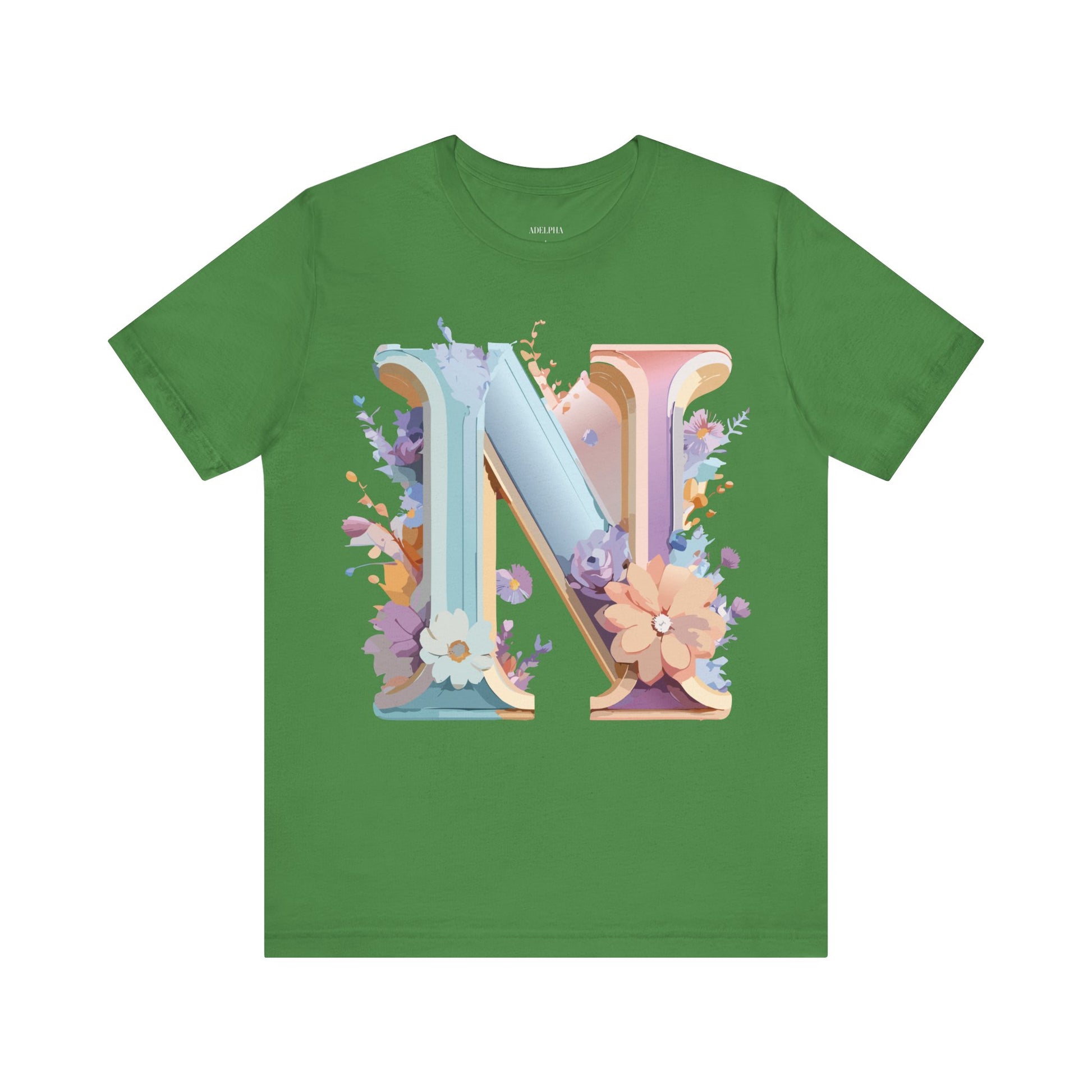 Natural Cotton Tee Shirt - Letters Collection - N Printify