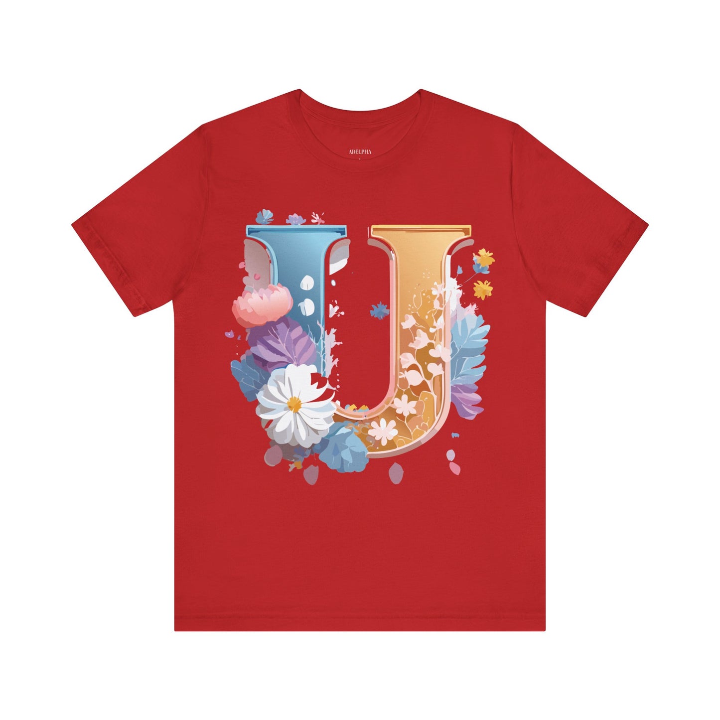 Natural Cotton Tee Shirt - Letters Collection - U Printify