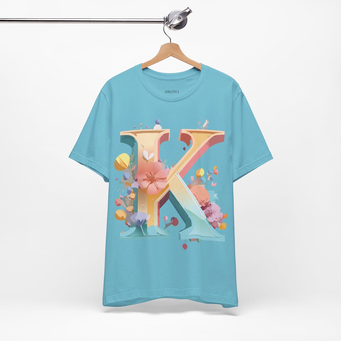 Natural Cotton Tee Shirt - Letters Collection - K Printify
