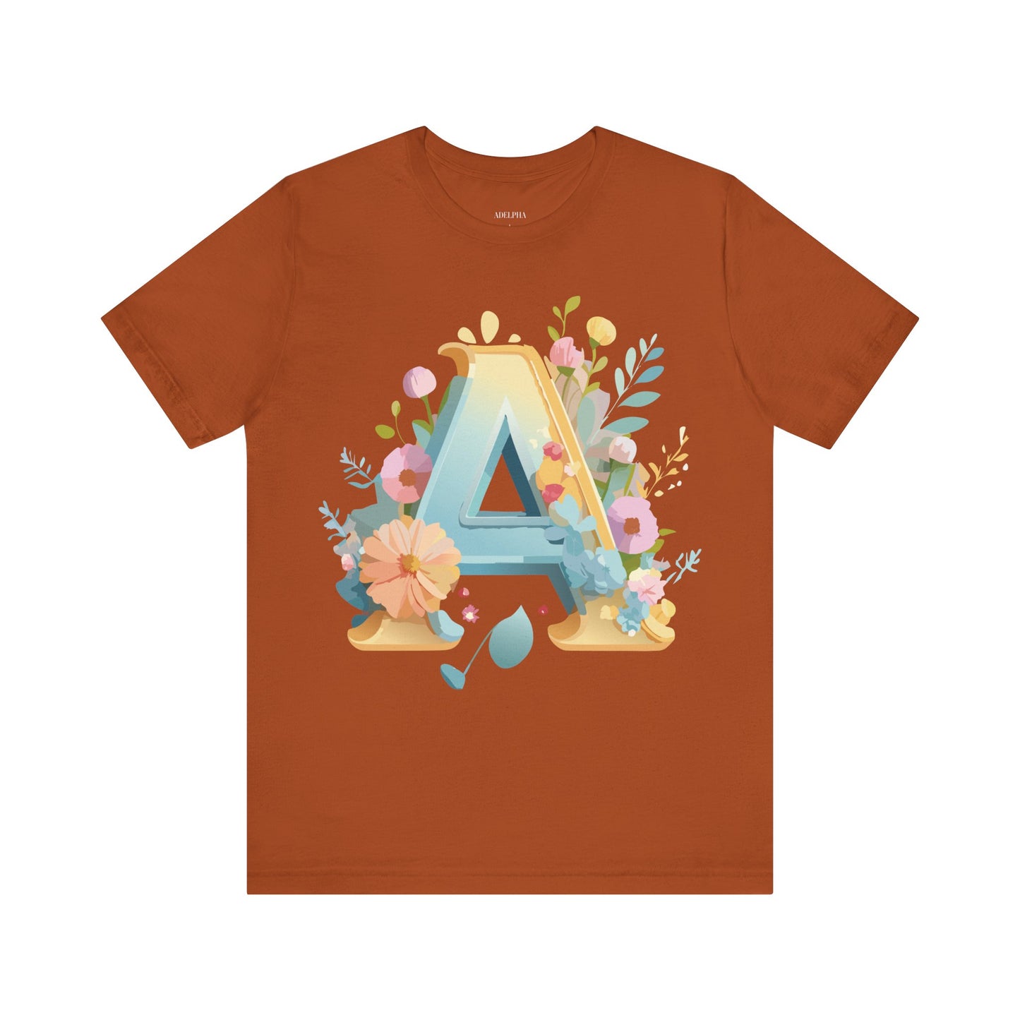 Natural Cotton Tee Shirt - Letters Collection - A Printify