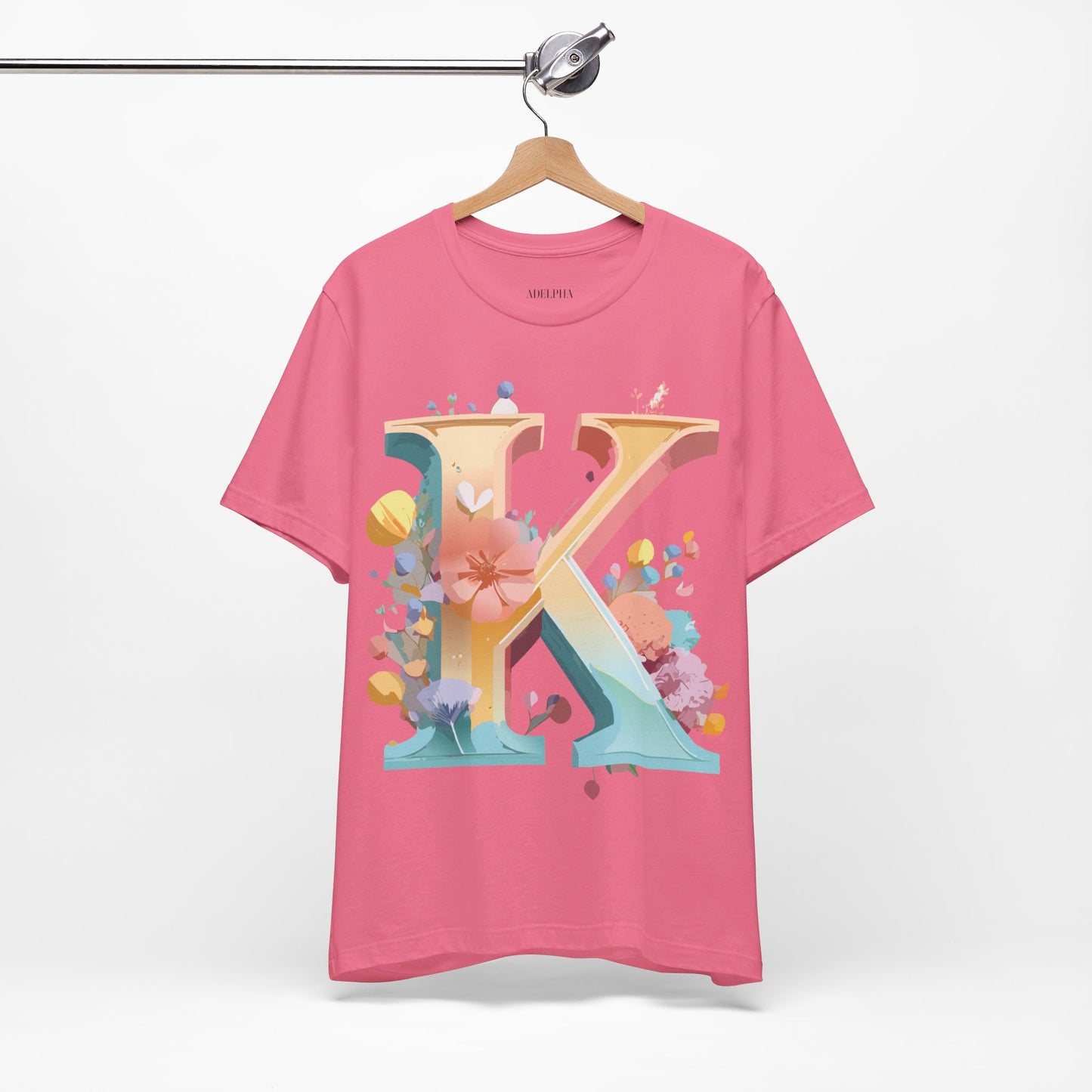 Natural Cotton Tee Shirt - Letters Collection - K Printify