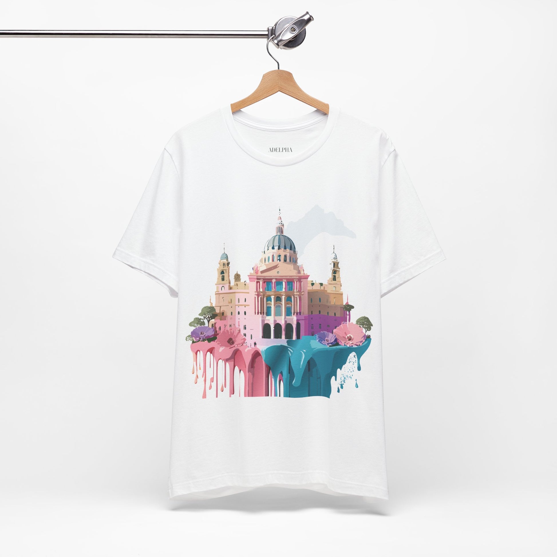 Natural Cotton Tee Shirt - Beautiful Places Collection - Madrid Printify
