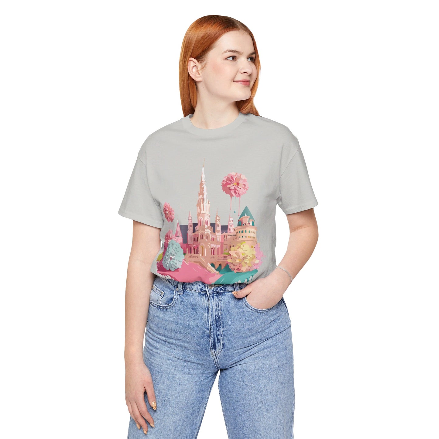 Natural Cotton Tee Shirt - Beautiful Places Collection - Vienna Printify