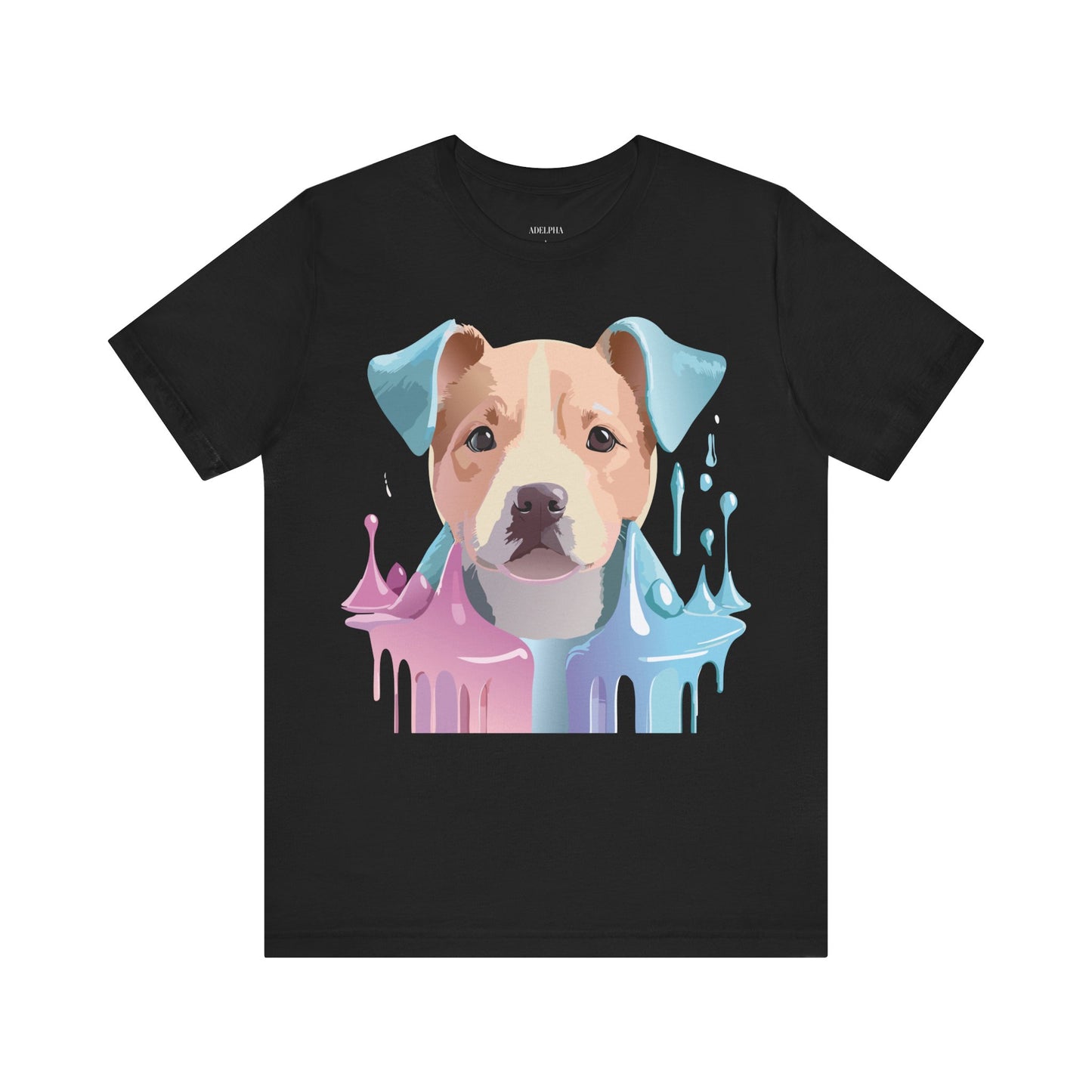 Natural Cotton Tee Shirt with Dog Printify