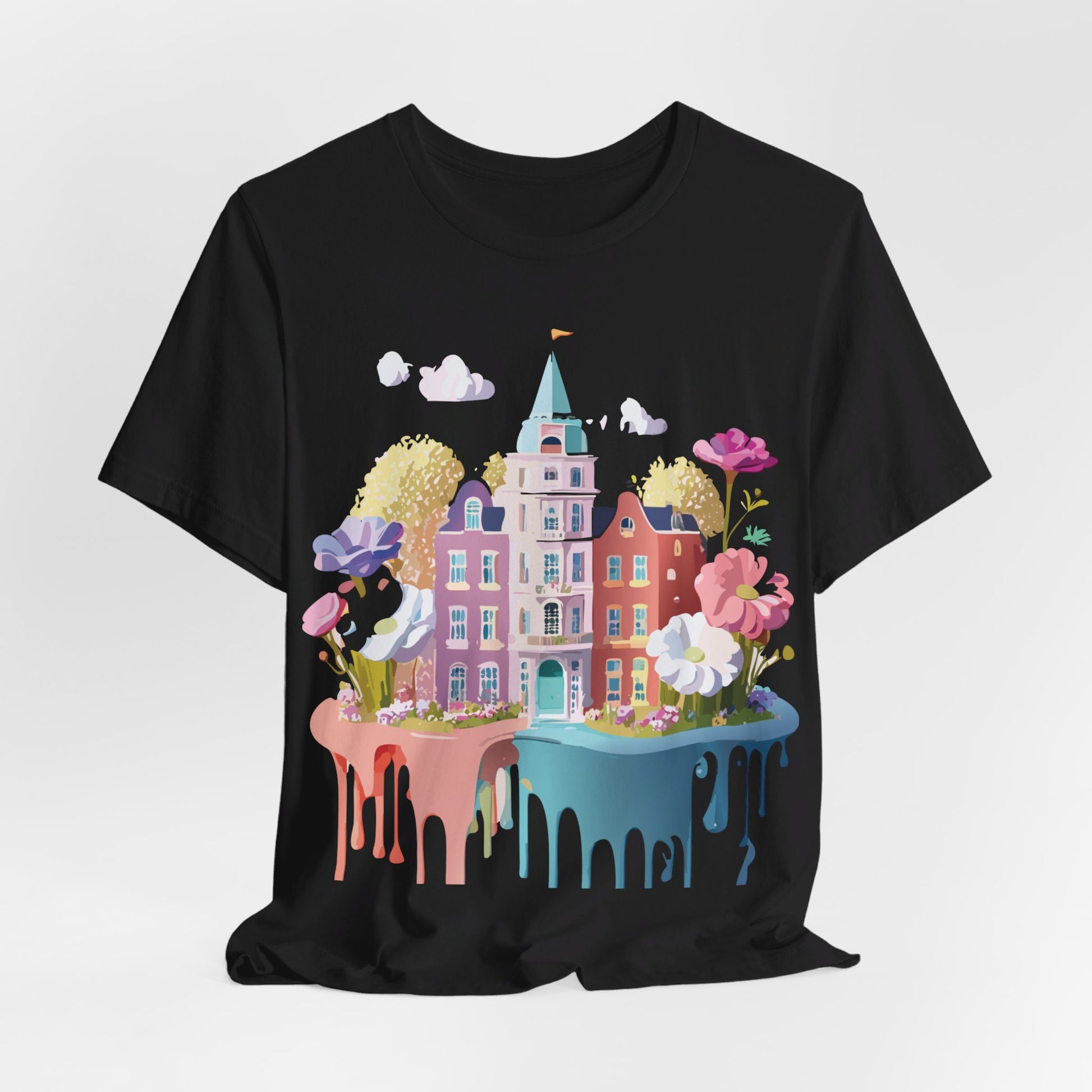Natural Cotton Tee Shirt - Beautiful Places Collection - Amsterdam Printify