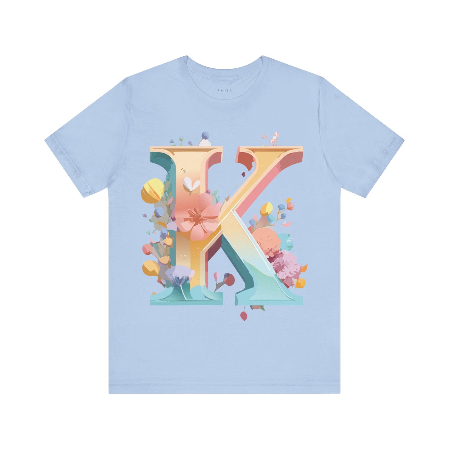 Natural Cotton Tee Shirt - Letters Collection - K Printify