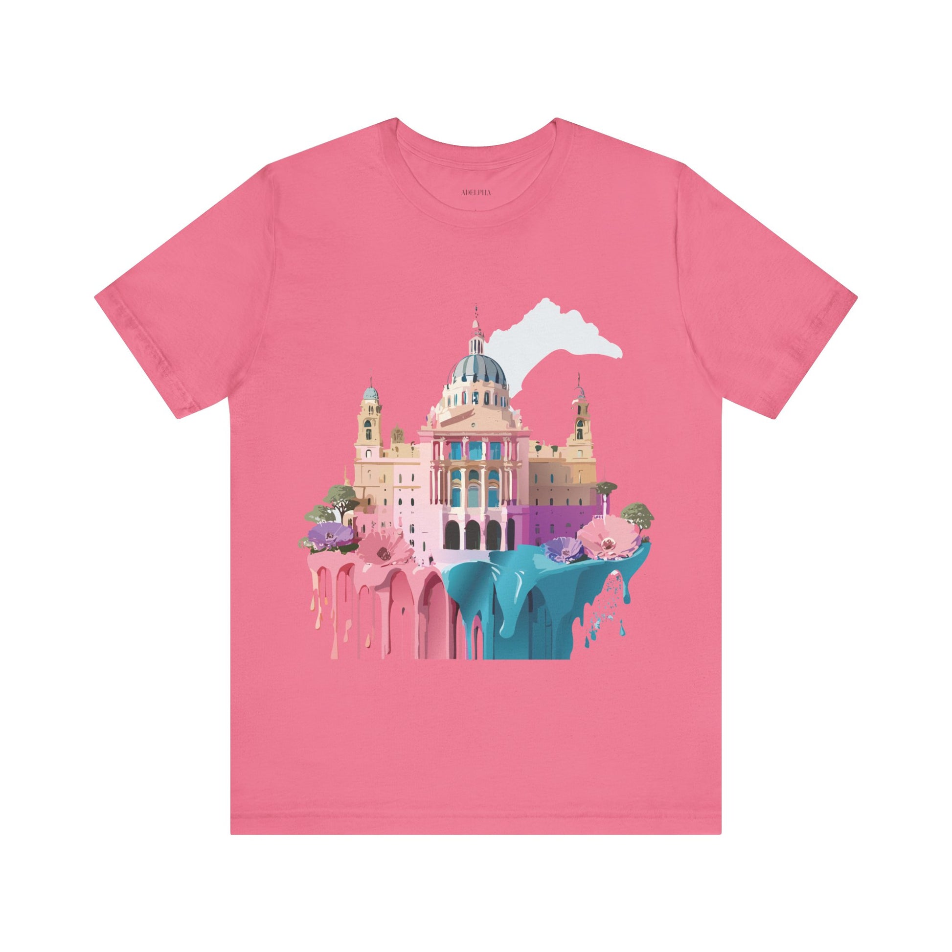 Natural Cotton Tee Shirt - Beautiful Places Collection - Madrid Printify