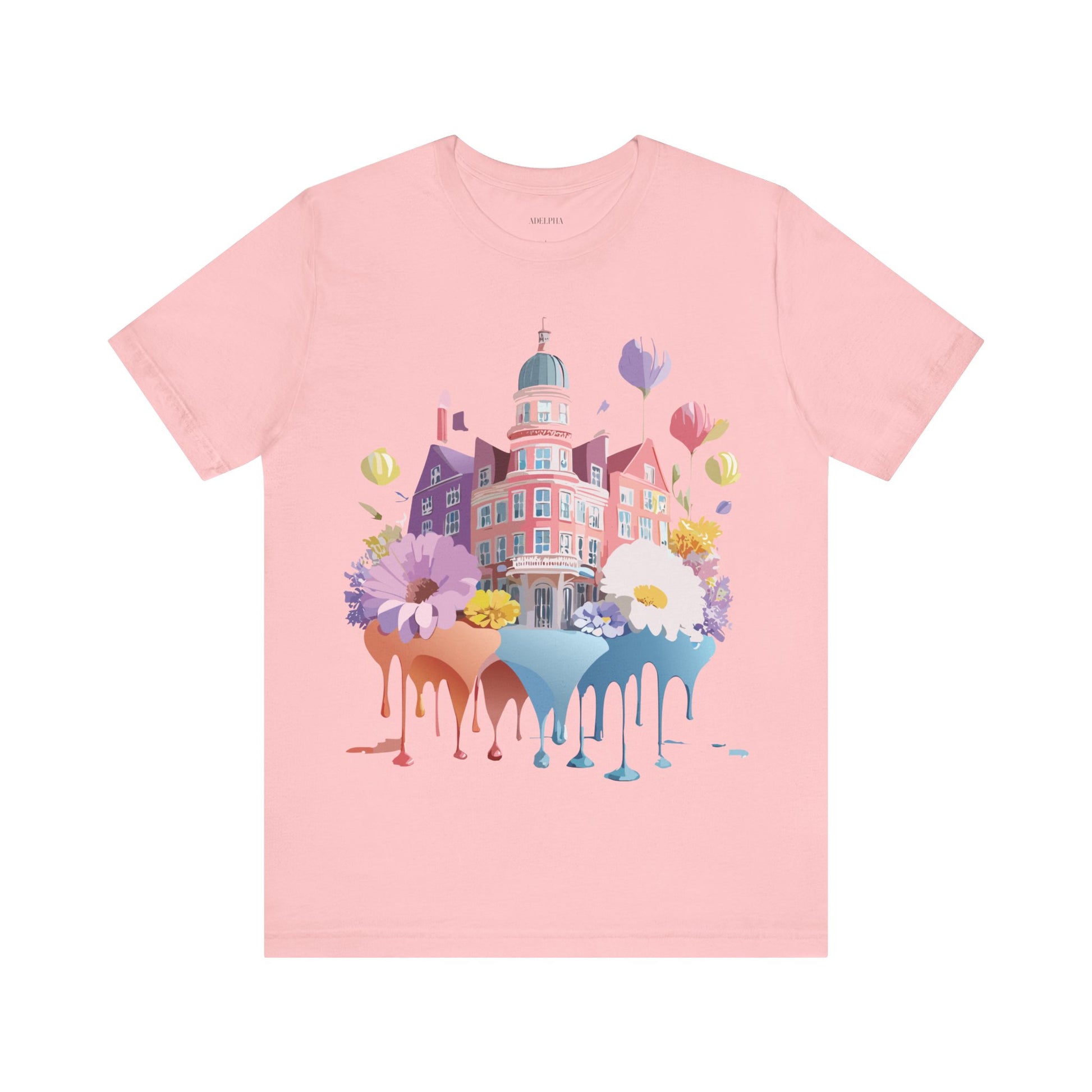 Natural Cotton Tee Shirt - Beautiful Places Collection - Amsterdam Printify