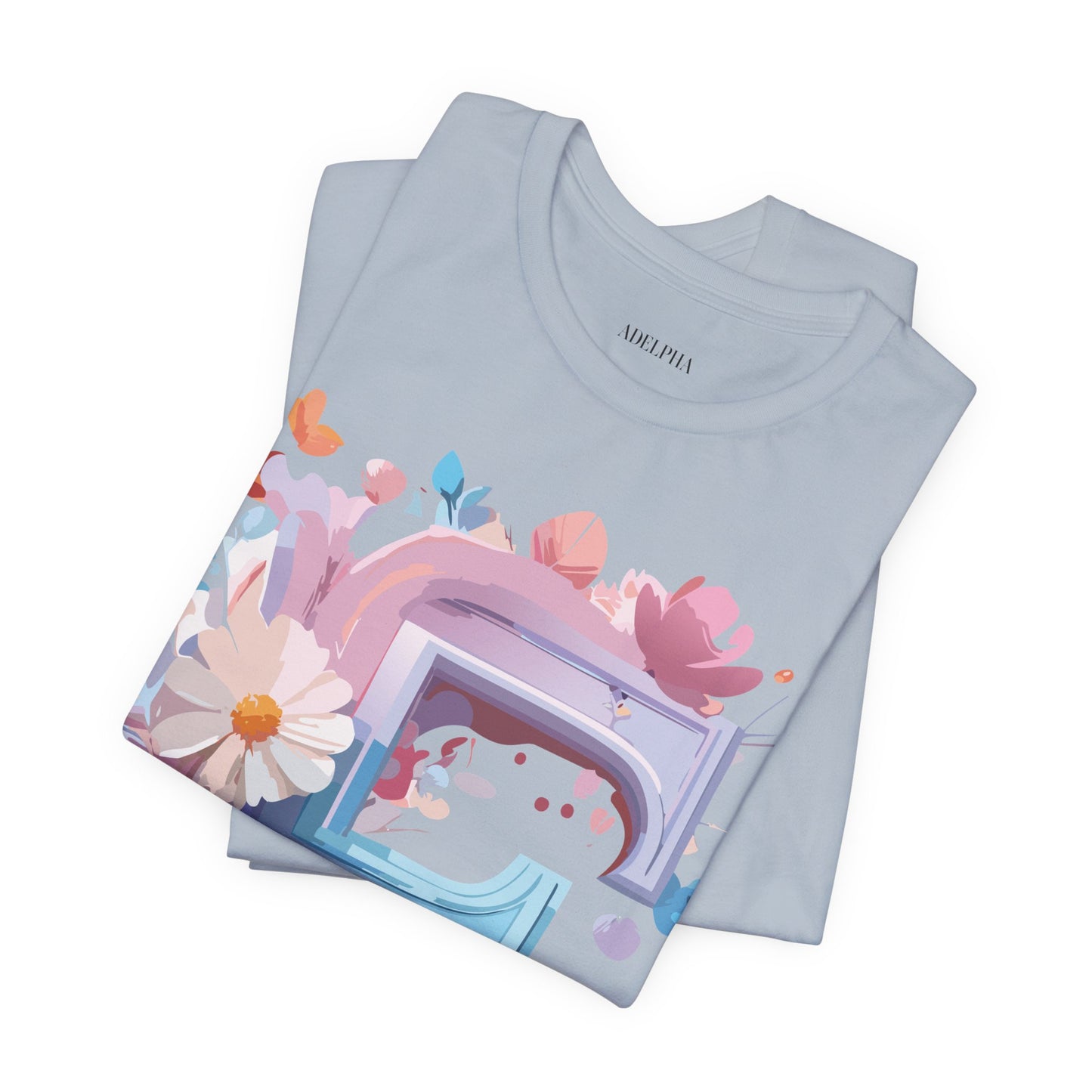 Natural Cotton Tee Shirt - Letters Collection - F Printify