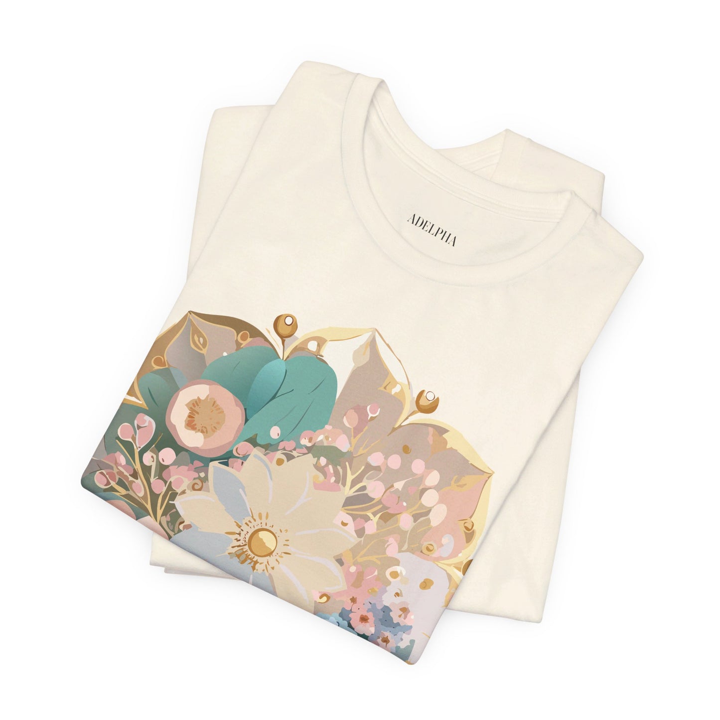 Natural Cotton Tee Shirt - Medallion Collection Printify