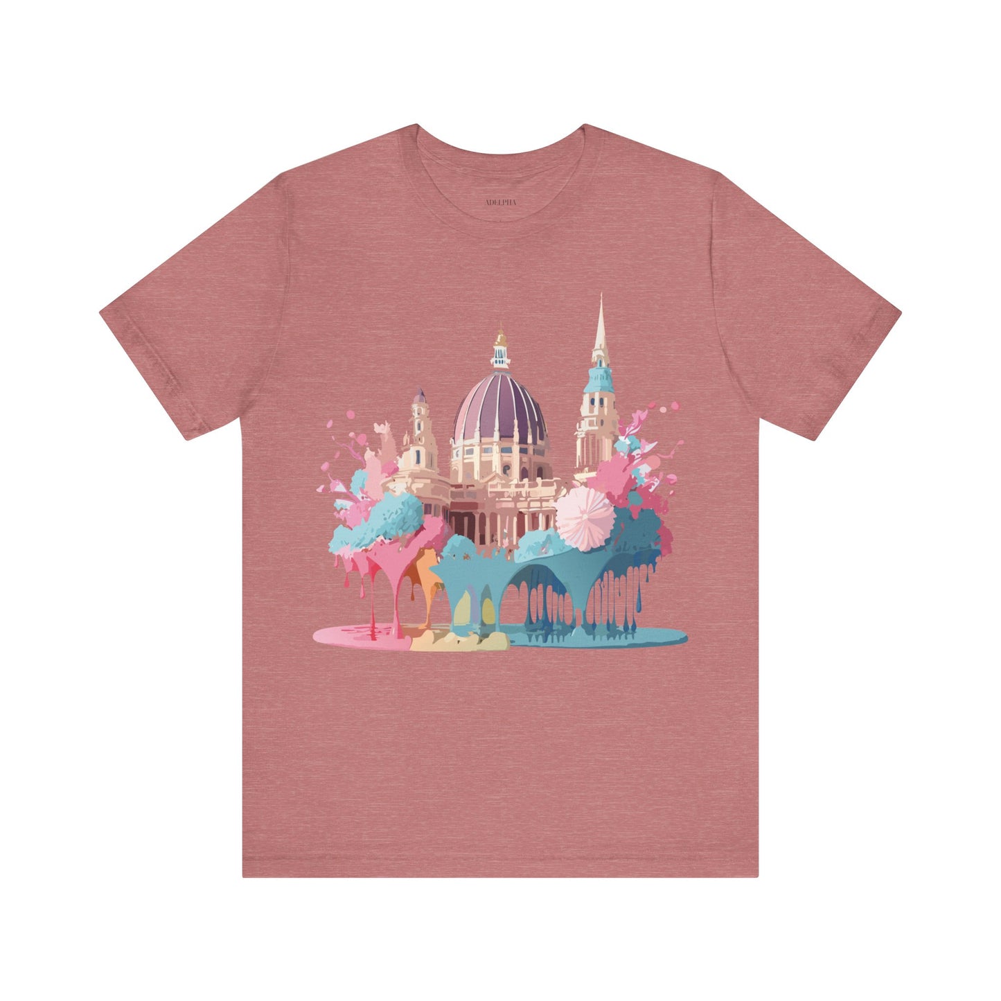 Natural Cotton Tee Shirt - Beautiful Places Collection - Vienna Printify