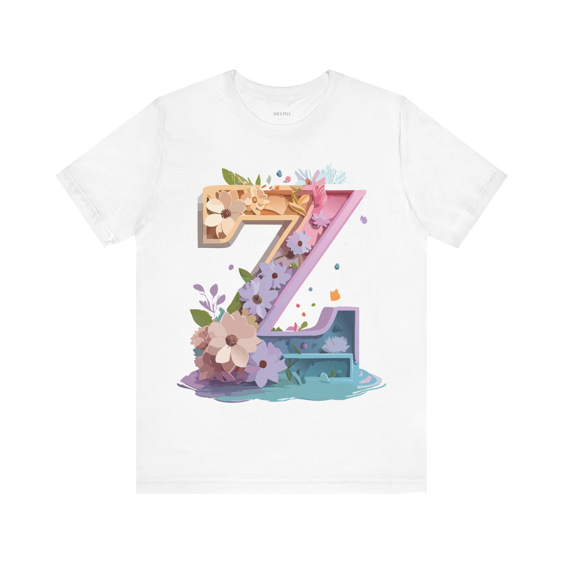 Natural Cotton Tee Shirt - Letters Collection - Z Printify