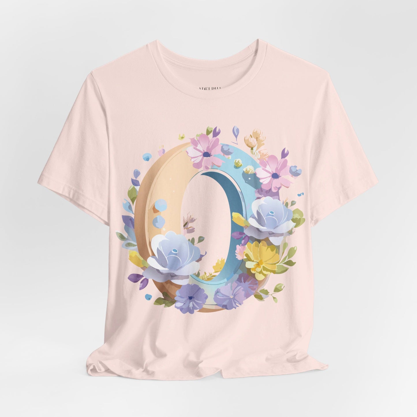Natural Cotton Tee Shirt - Letters Collection - O Printify