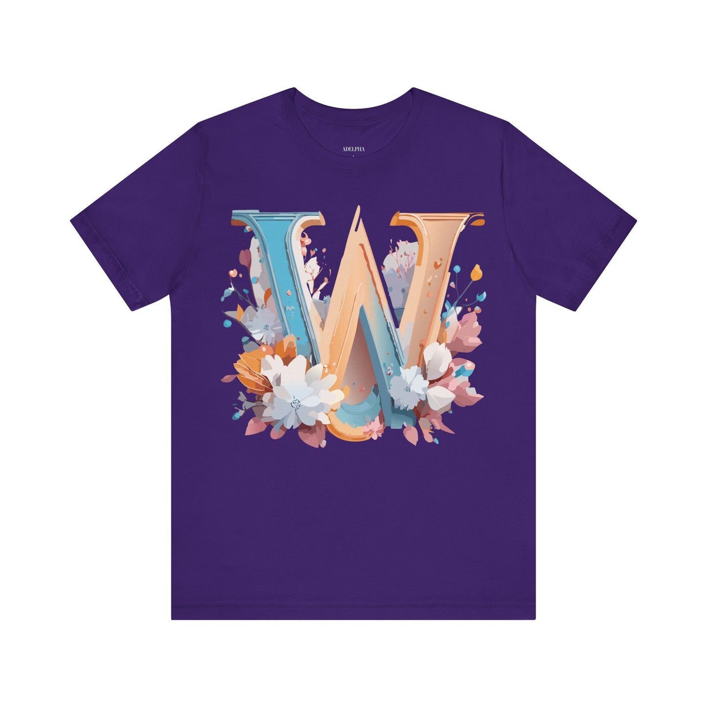 Natural Cotton Tee Shirt - Letters Collection - W Printify
