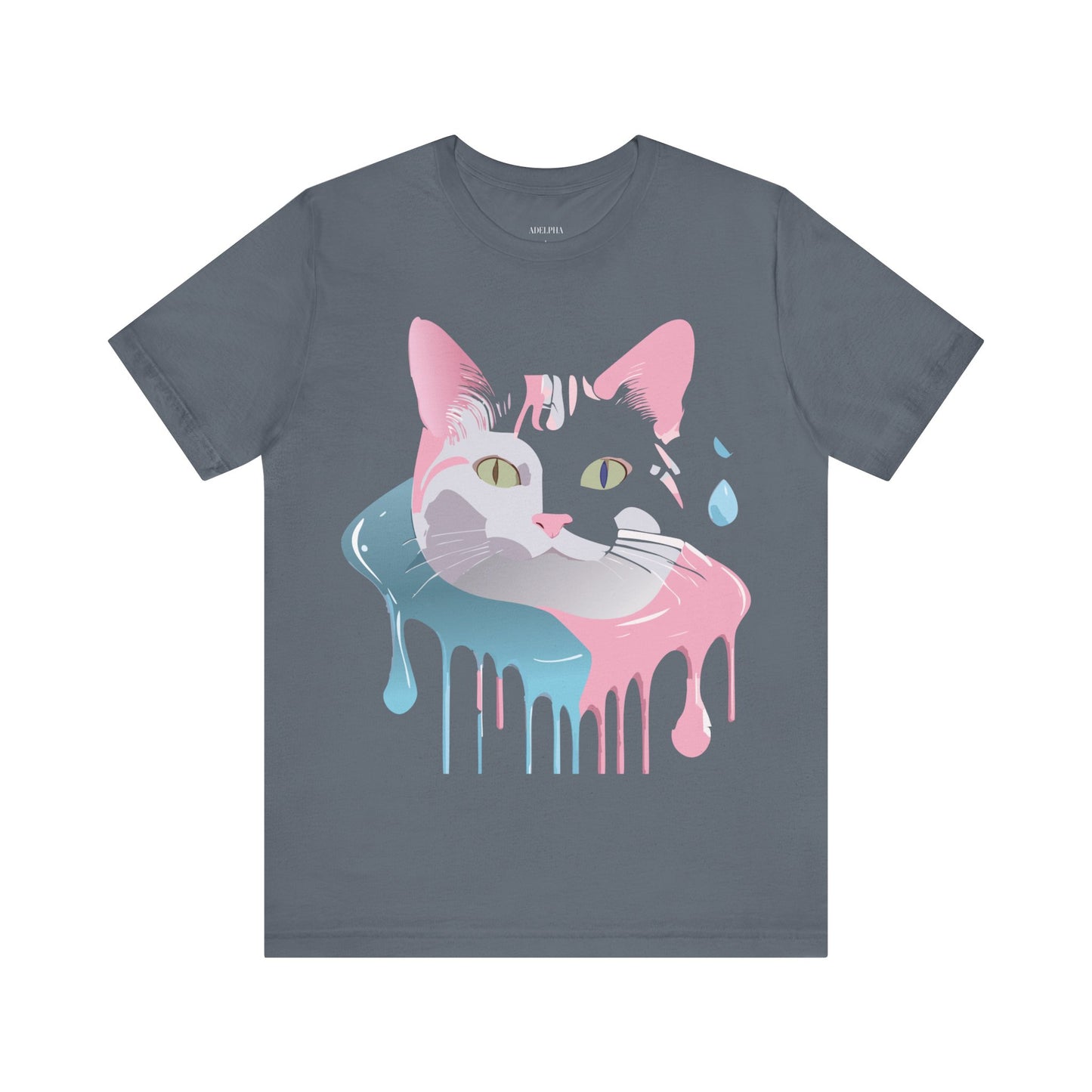 Natural Cotton Tee Shirt with Cat Printify