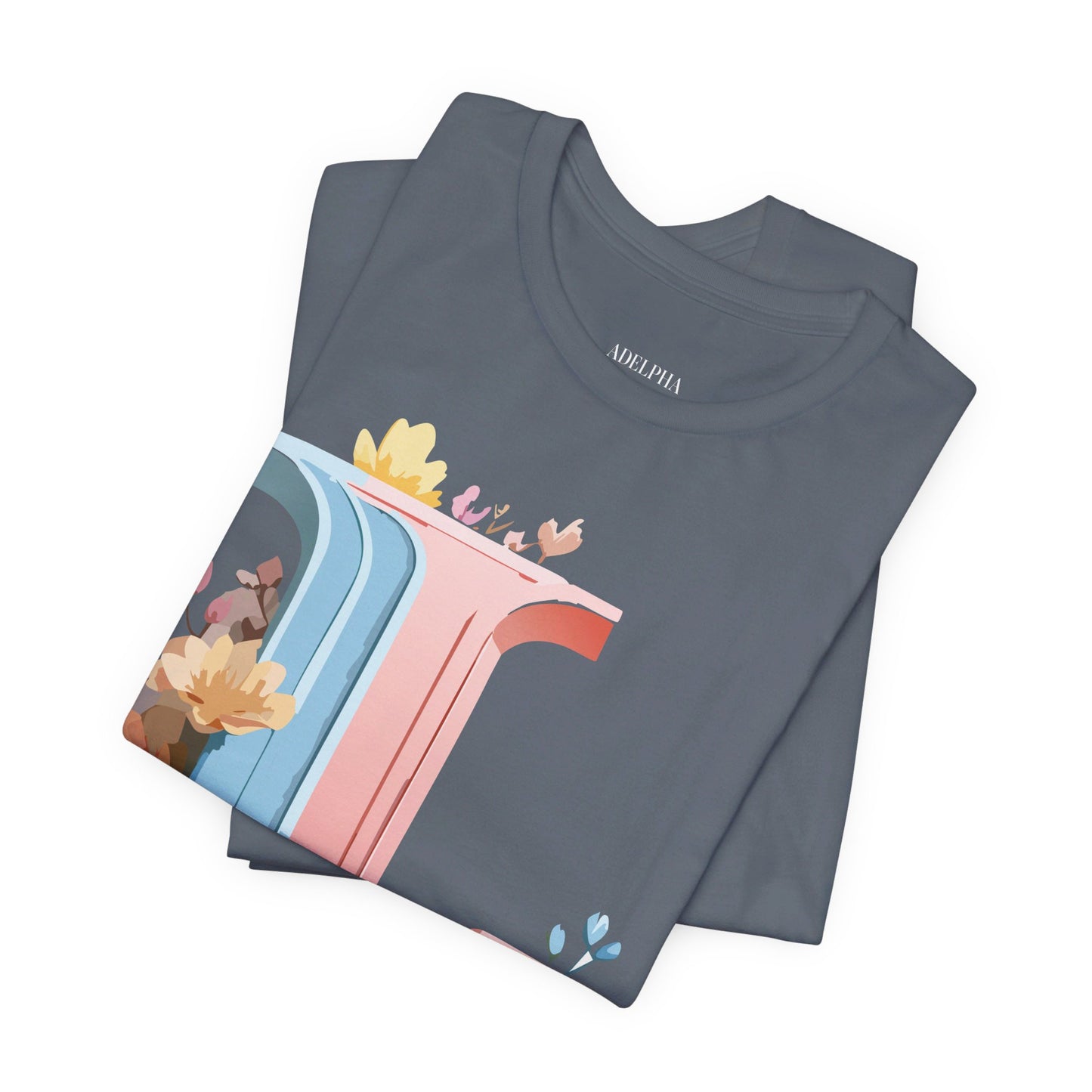 Natural Cotton Tee Shirt - Letters Collection - L Printify