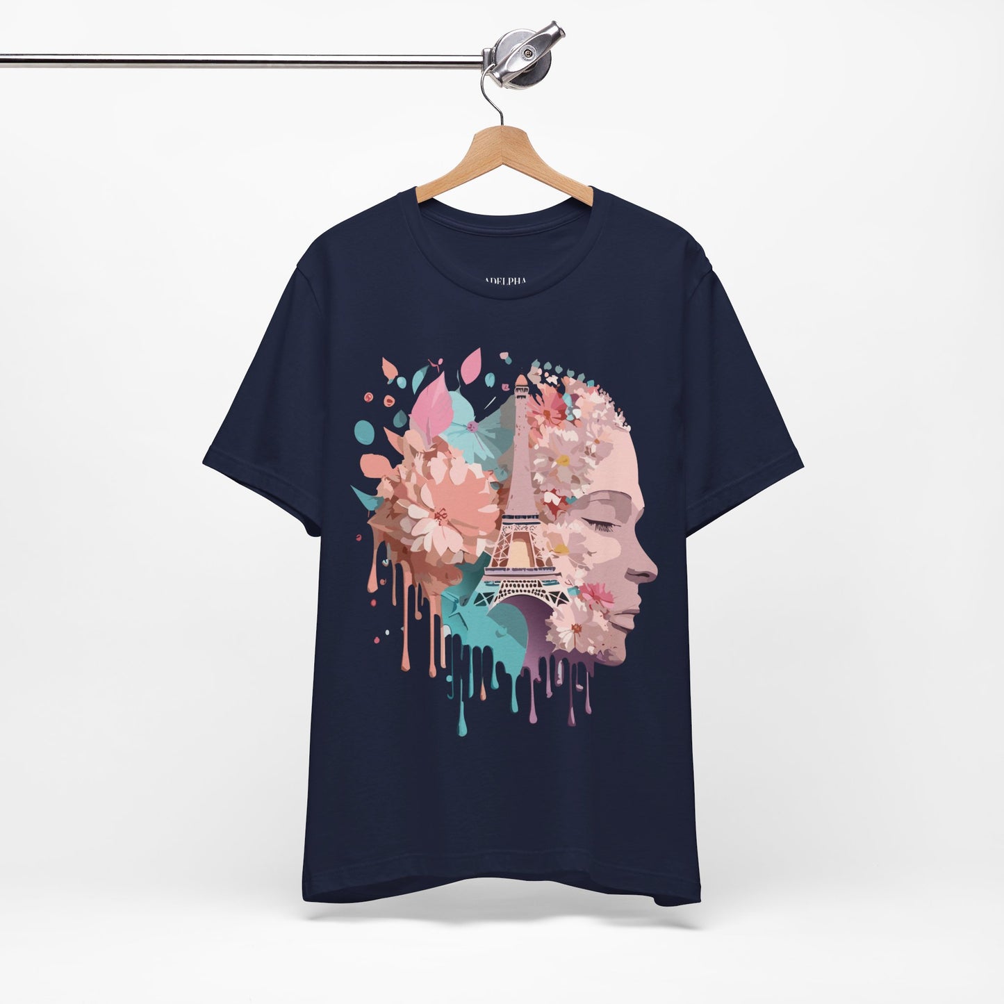 Natural Cotton Tee Shirt - Beautiful Places Collection - Paris Printify