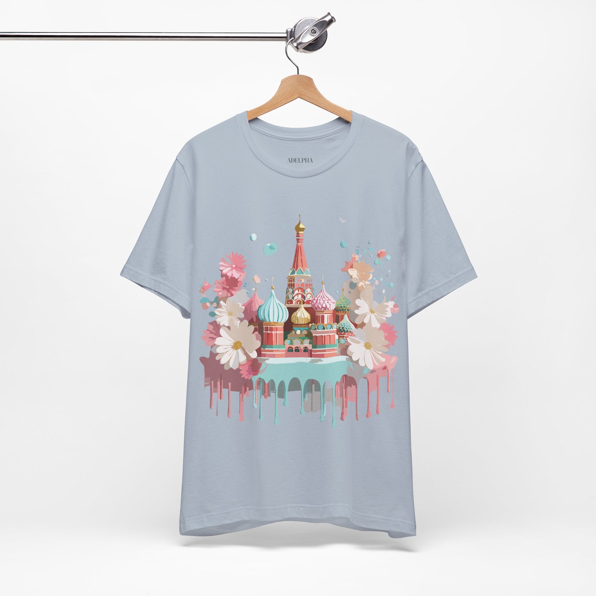 Natural Cotton Tee Shirt - Beautiful Places Collection - Moscow Printify
