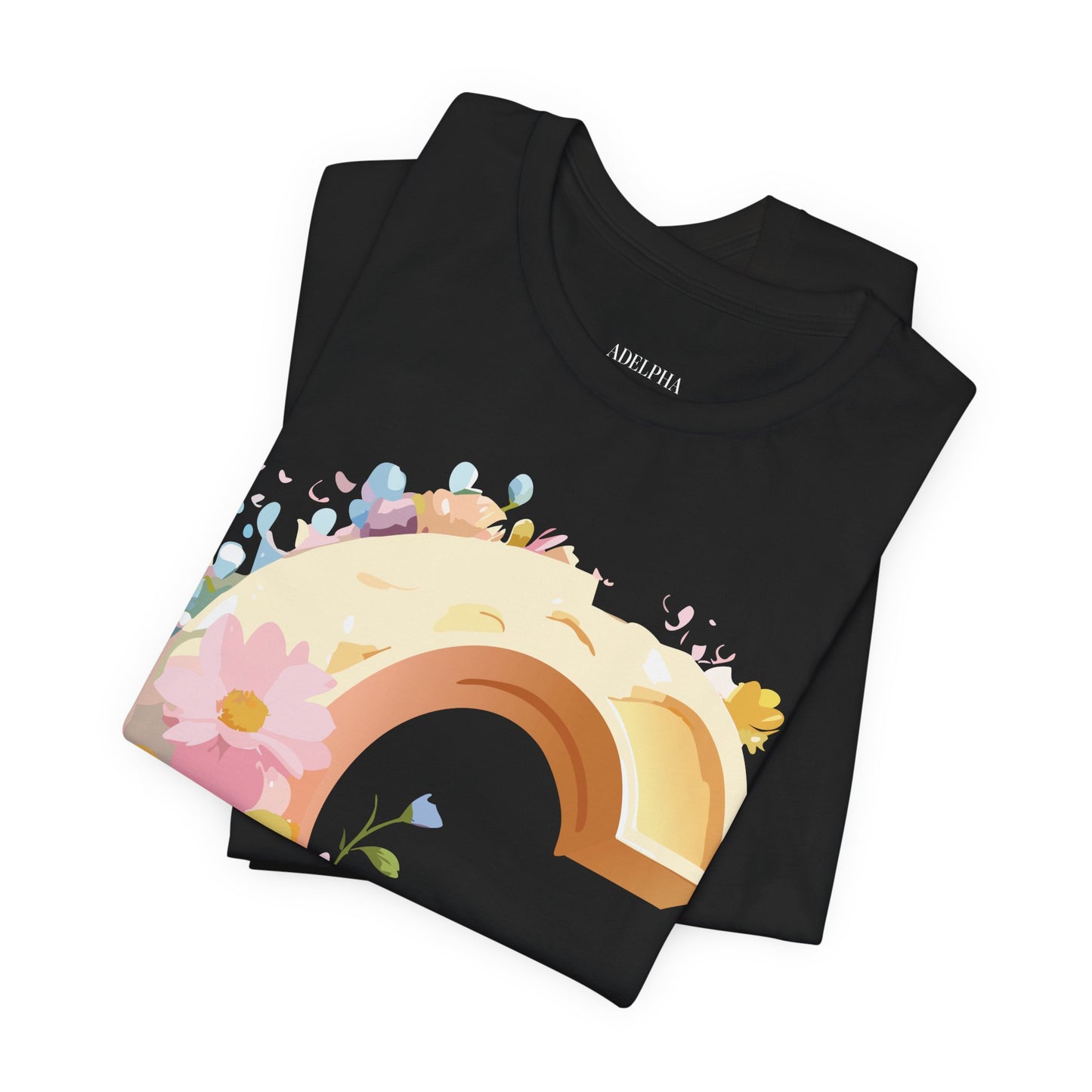 Natural Cotton Tee Shirt - Letters Collection - C Printify