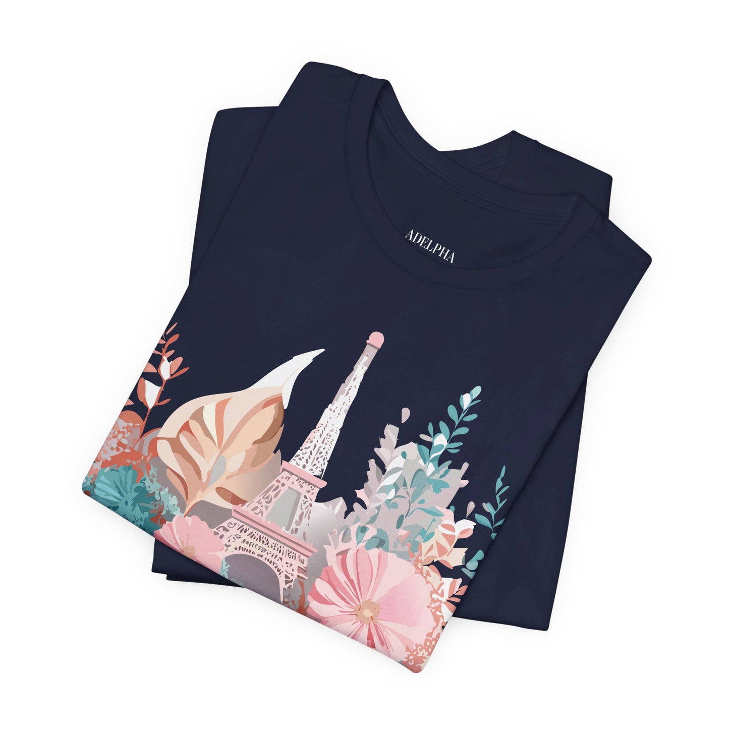 Natural Cotton Tee Shirt - Beautiful Places Collection - Paris Printify