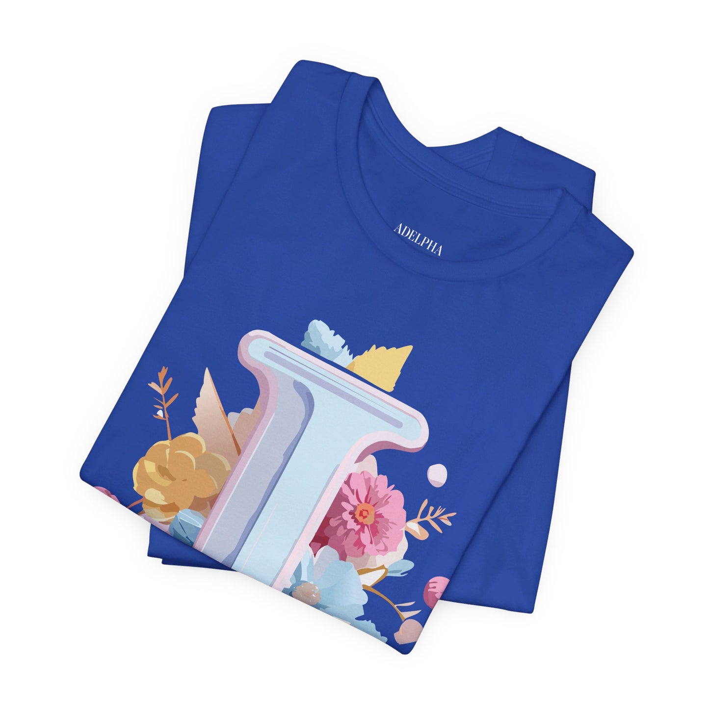 Natural Cotton Tee Shirt - Letters Collection - I Printify