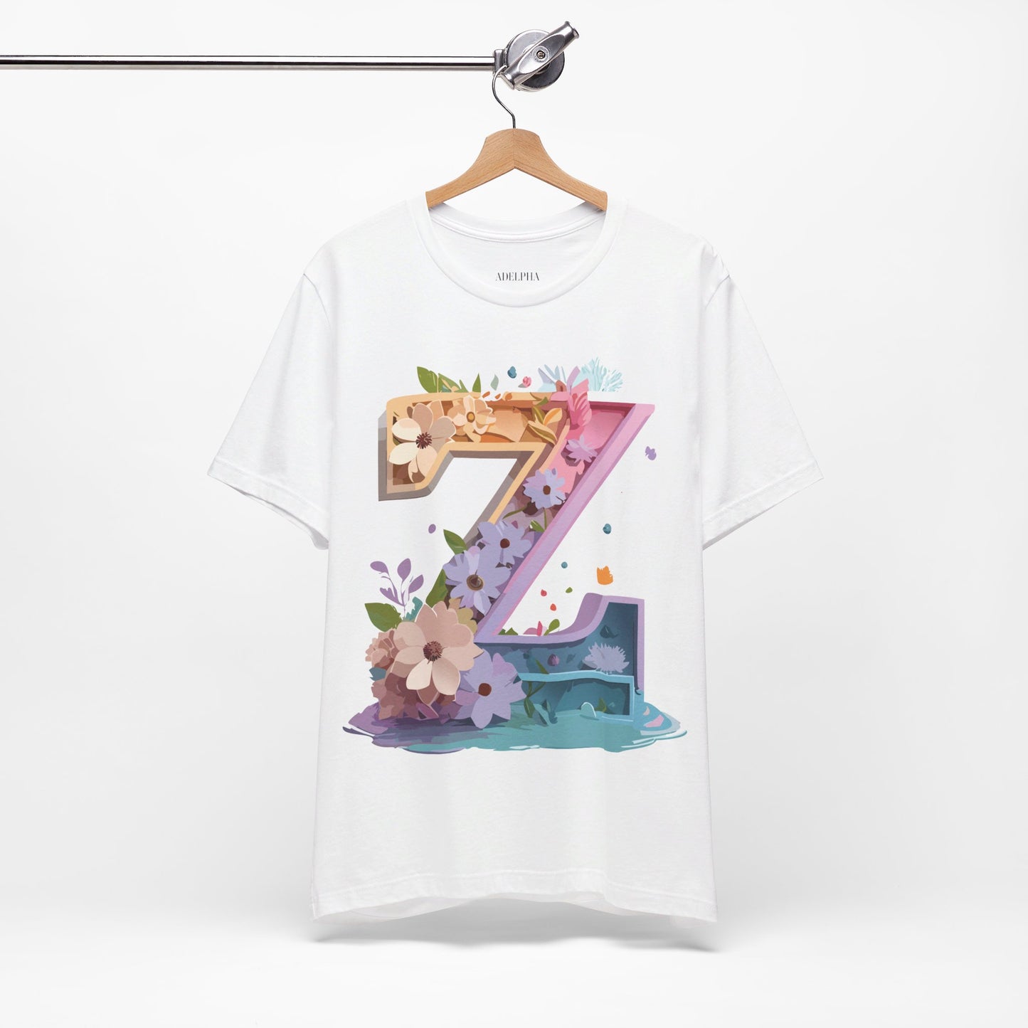 Natural Cotton Tee Shirt - Letters Collection - Z Printify