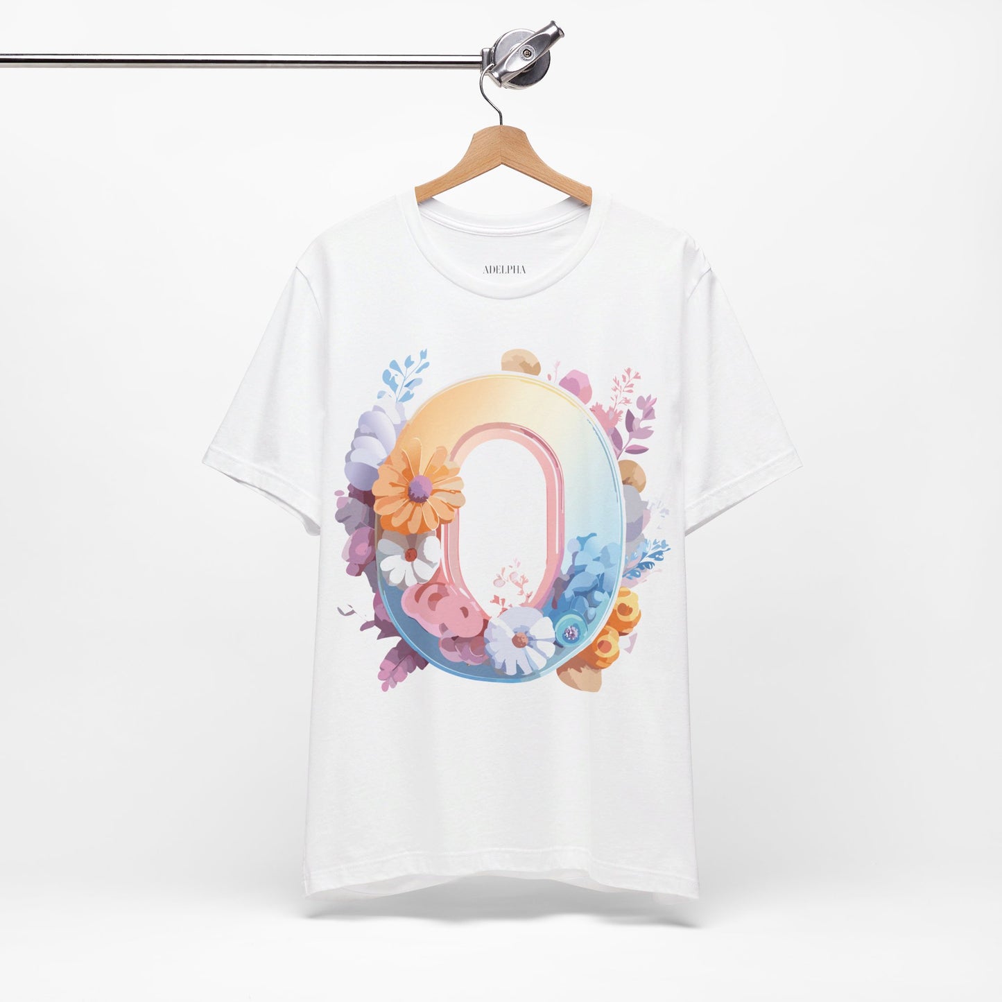 Natural Cotton Tee Shirt - Letters Collection - O Printify