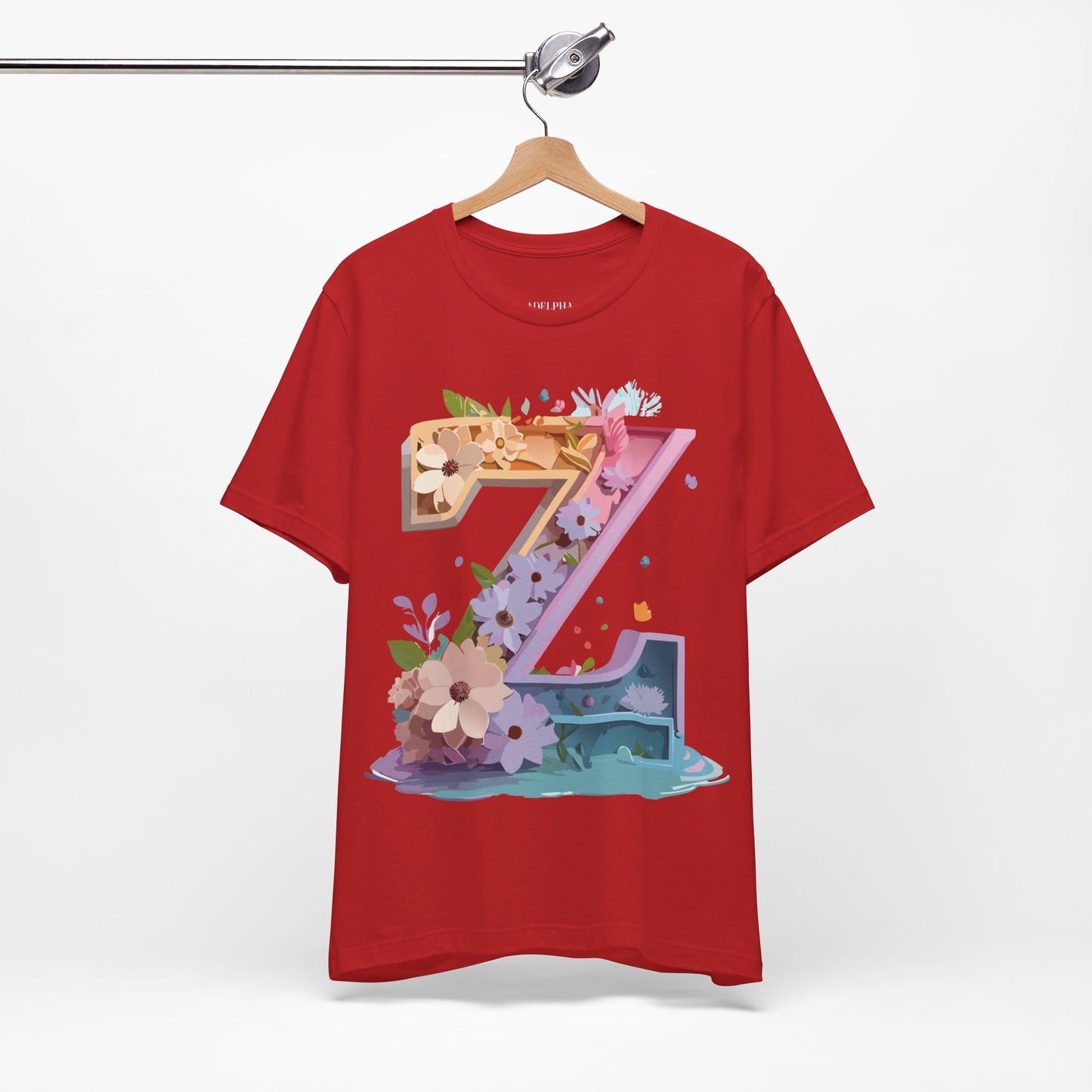 Natural Cotton Tee Shirt - Letters Collection - Z Printify