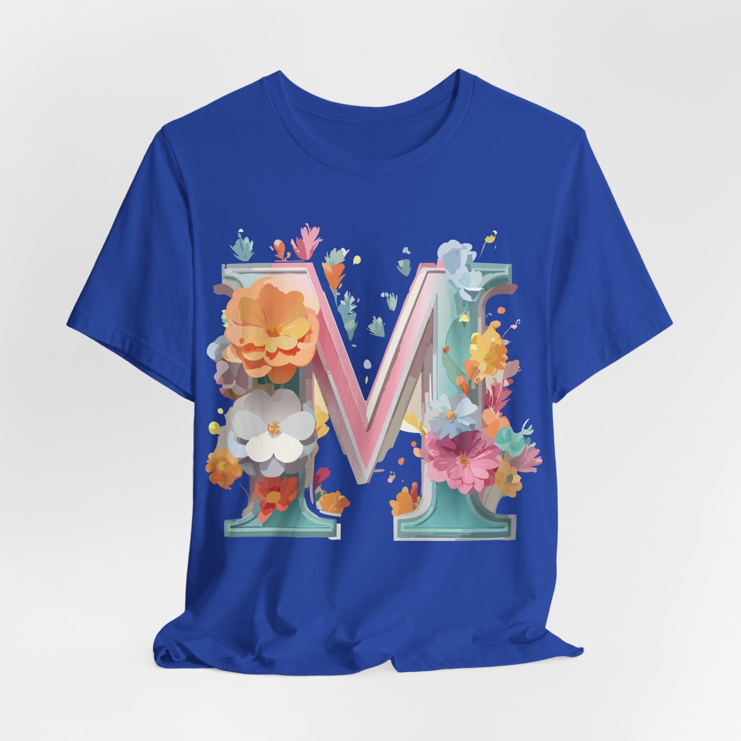 Natural Cotton Tee Shirt - Letters Collection - M Printify