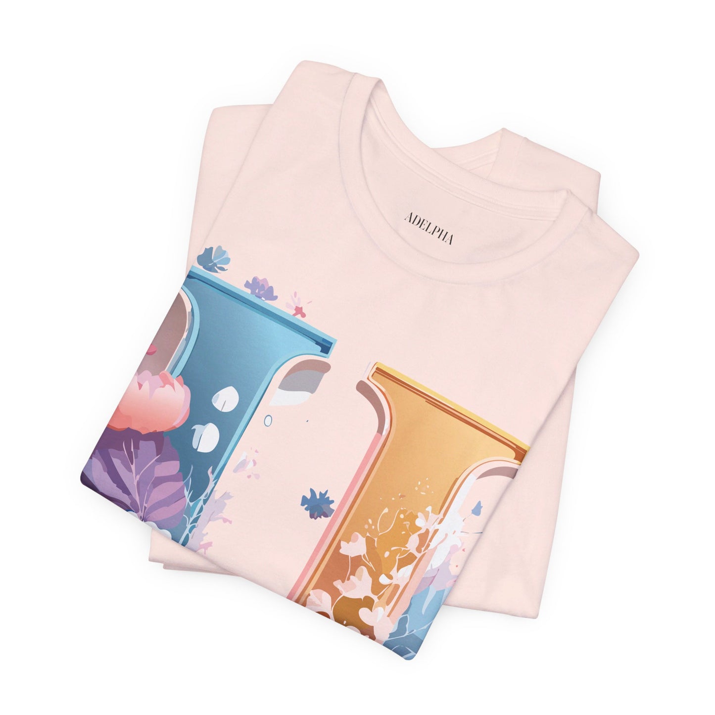 Natural Cotton Tee Shirt - Letters Collection - U Printify