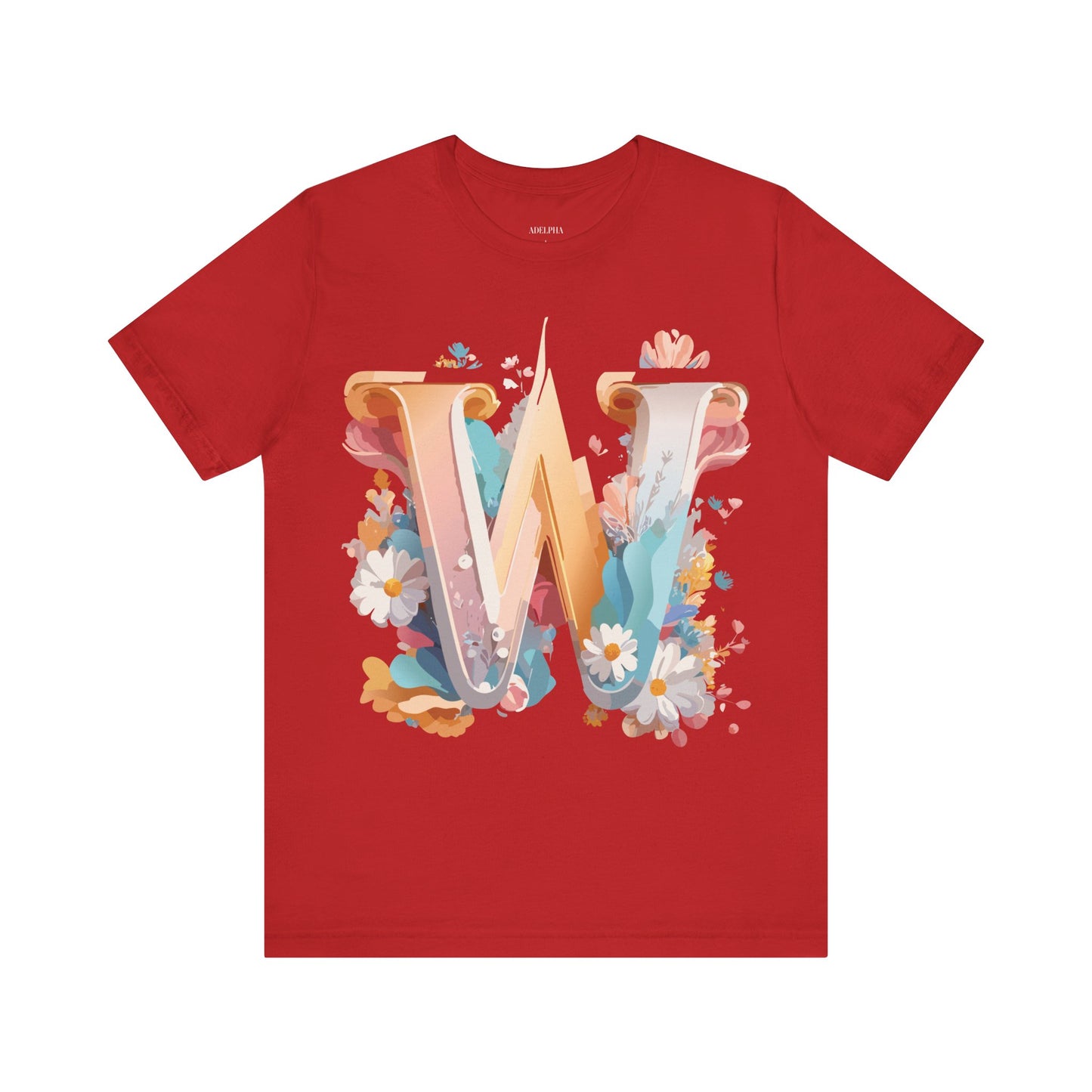 Natural Cotton Tee Shirt - Letters Collection - W Printify