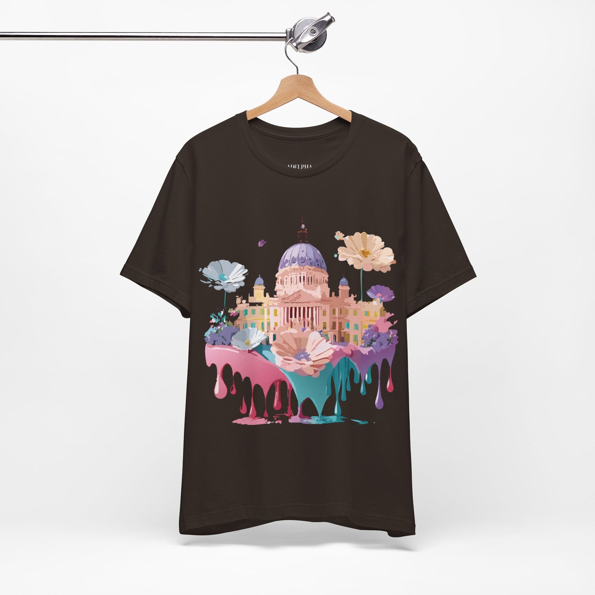 Natural Cotton Tee Shirt - Beautiful Places Collection - Madrid Printify