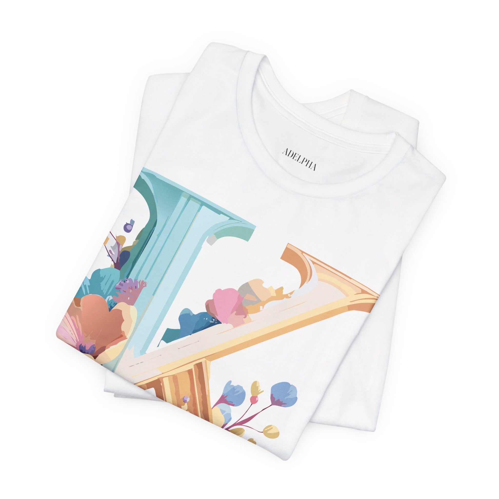 Natural Cotton Tee Shirt - Letters Collection - K Printify
