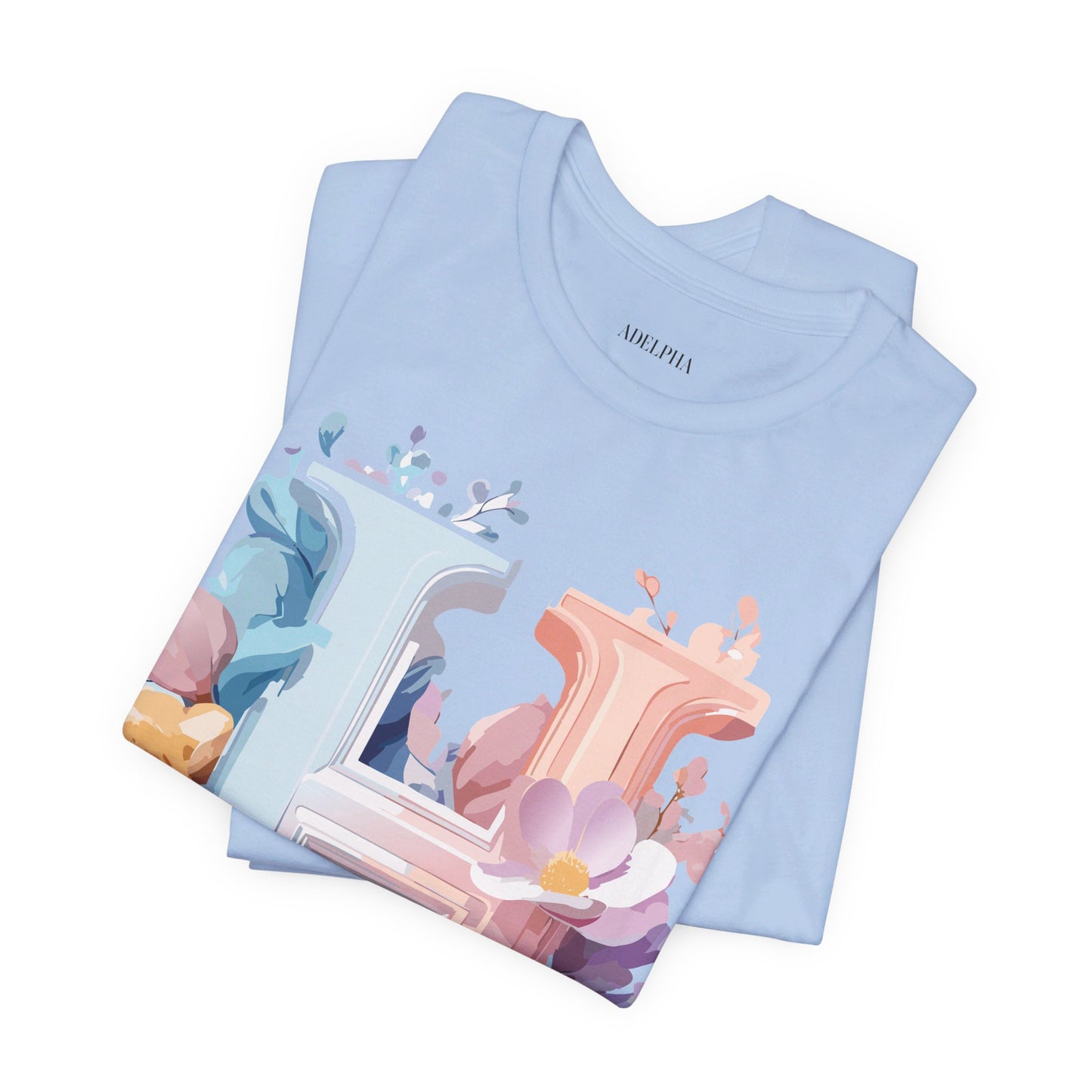 Natural Cotton Tee Shirt - Letters Collection - H Printify