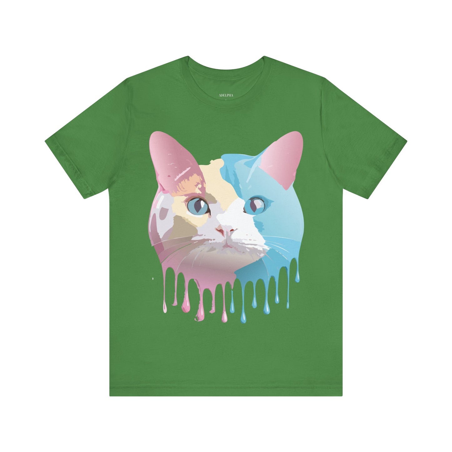 Natural Cotton Tee Shirt with Cat Printify