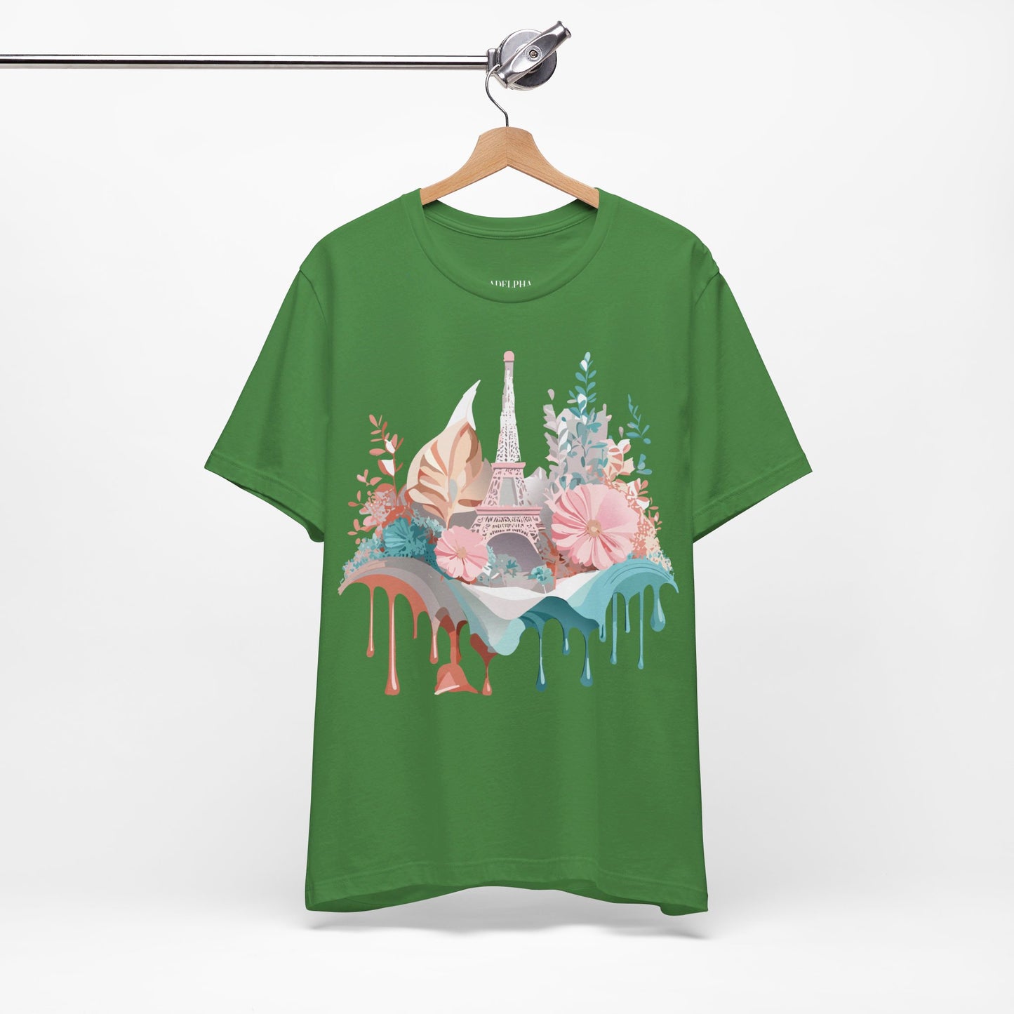 Natural Cotton Tee Shirt - Beautiful Places Collection - Paris Printify