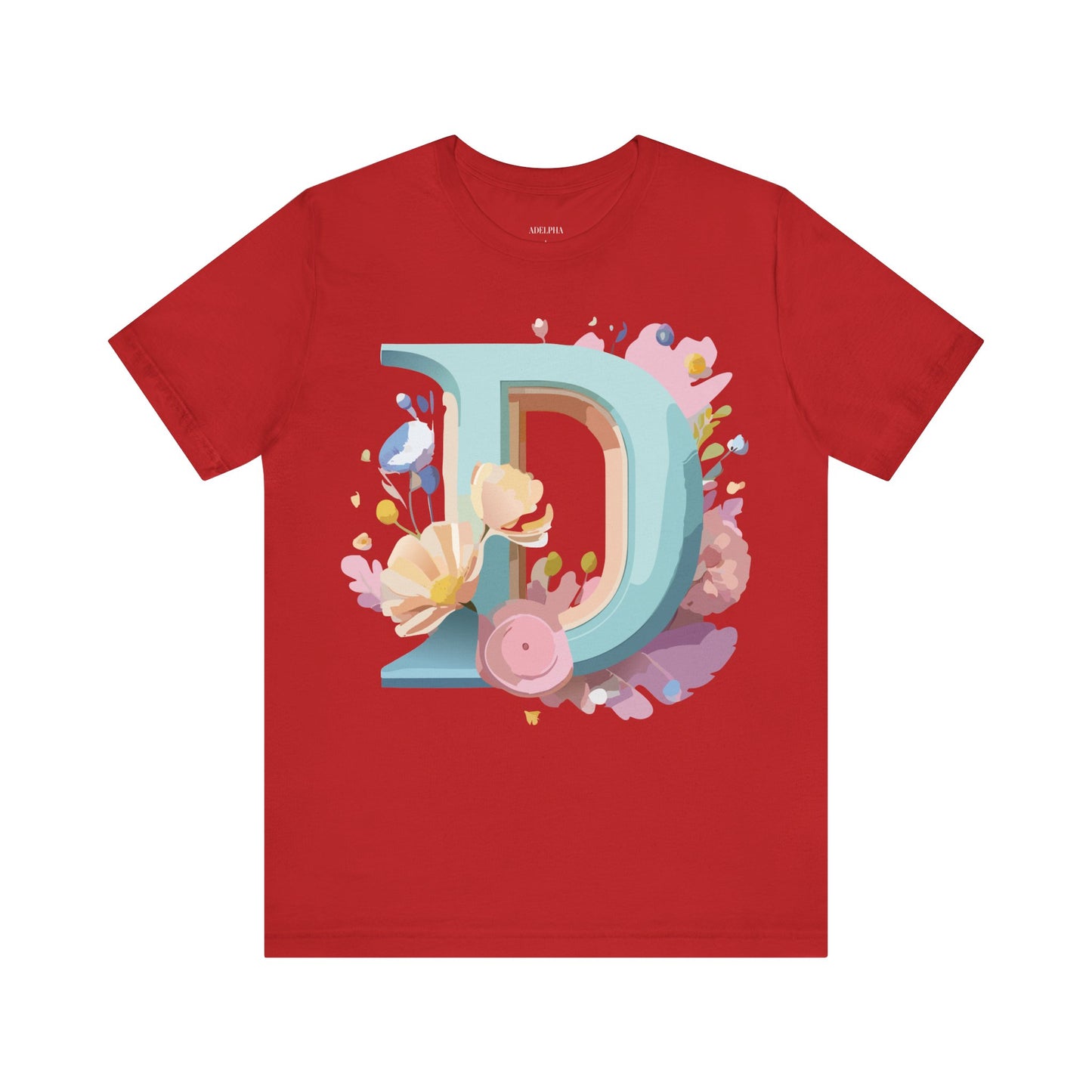 Natural Cotton Tee Shirt - Letters Collection - D Printify