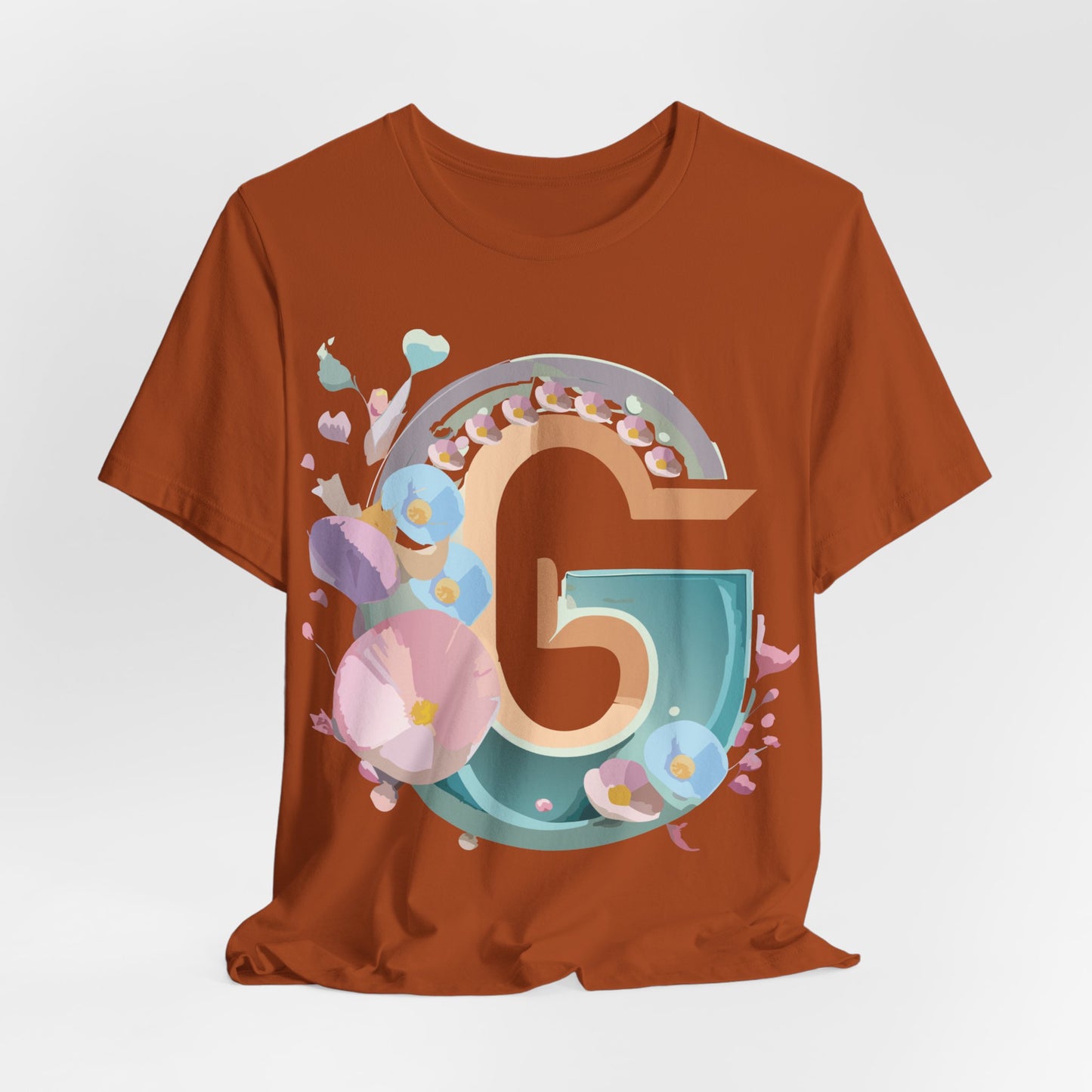 Natural Cotton Tee Shirt - Letters Collection - G Printify