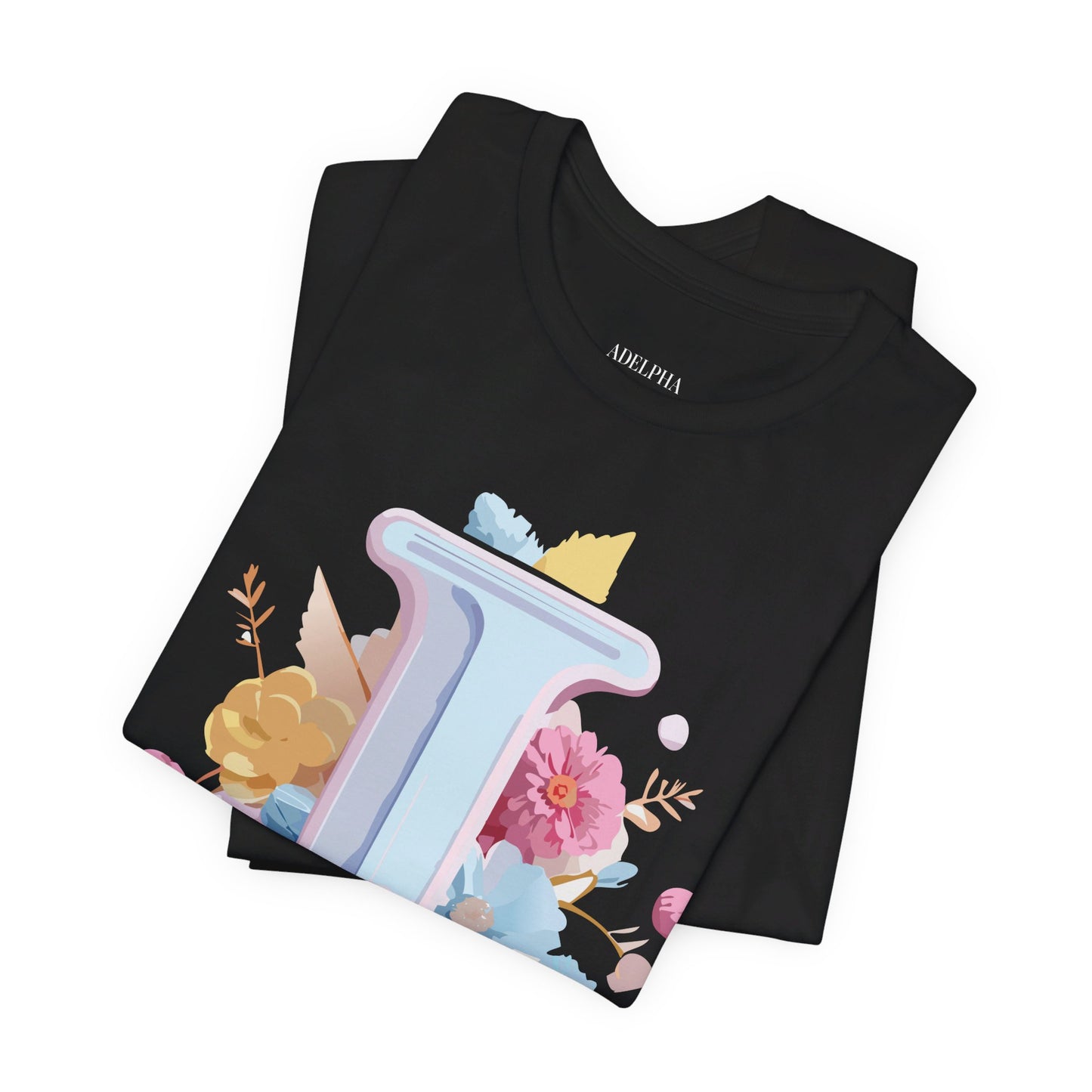 Natural Cotton Tee Shirt - Letters Collection - I Printify