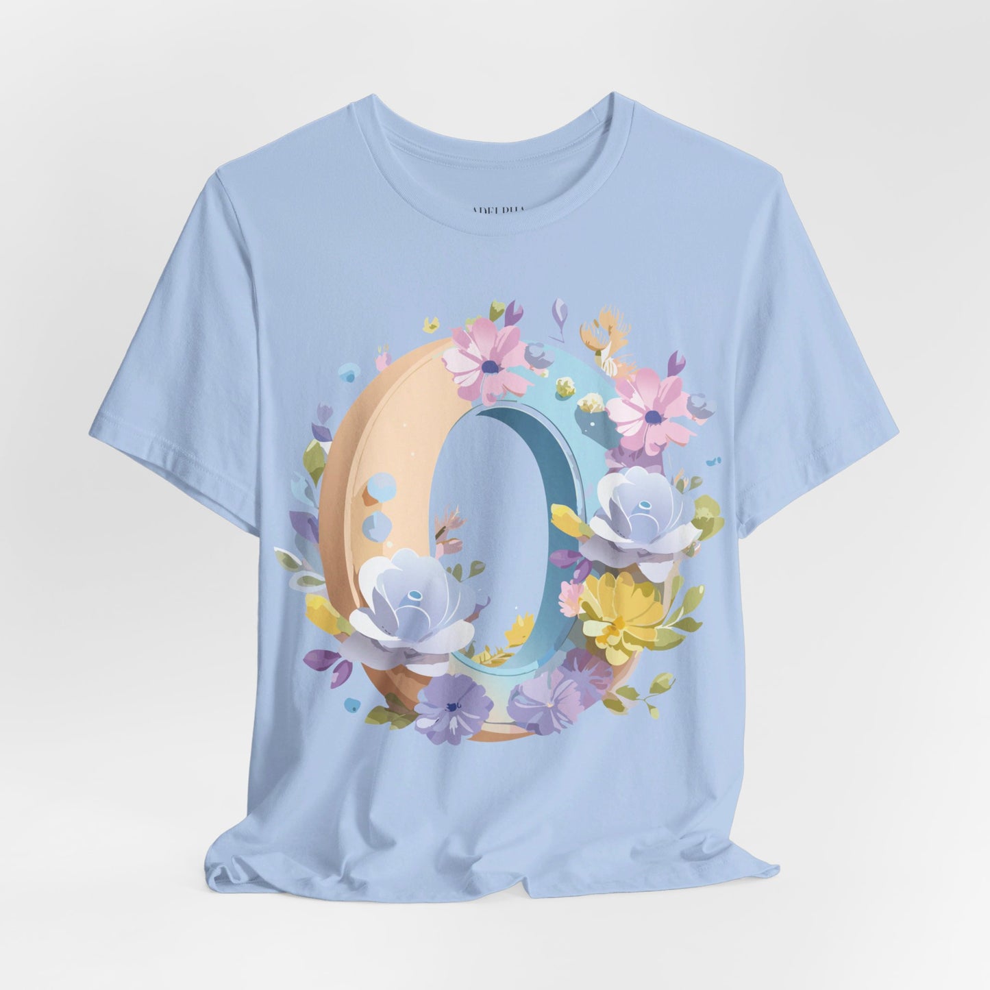 Natural Cotton Tee Shirt - Letters Collection - O Printify