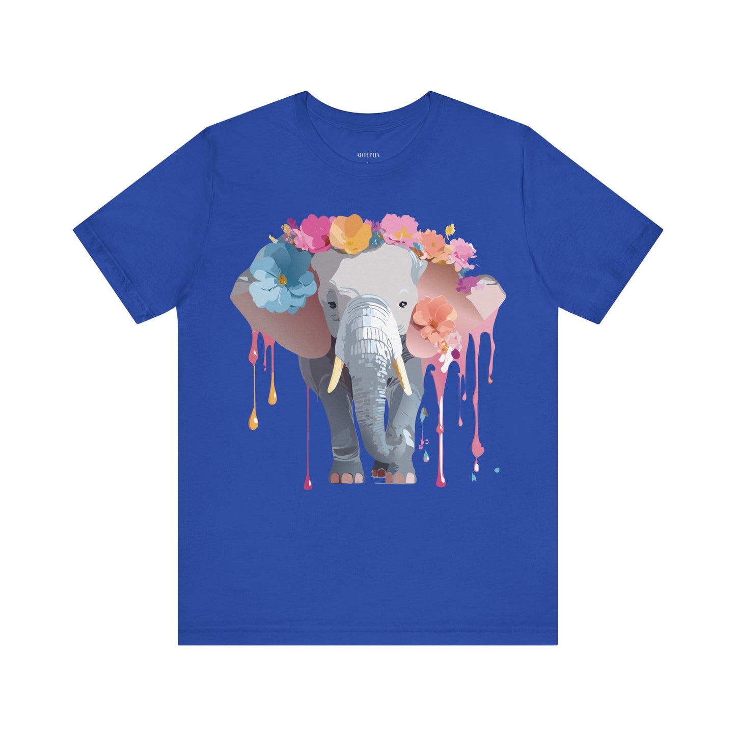 Natural Cotton Tee Shirt with Elephant Printify