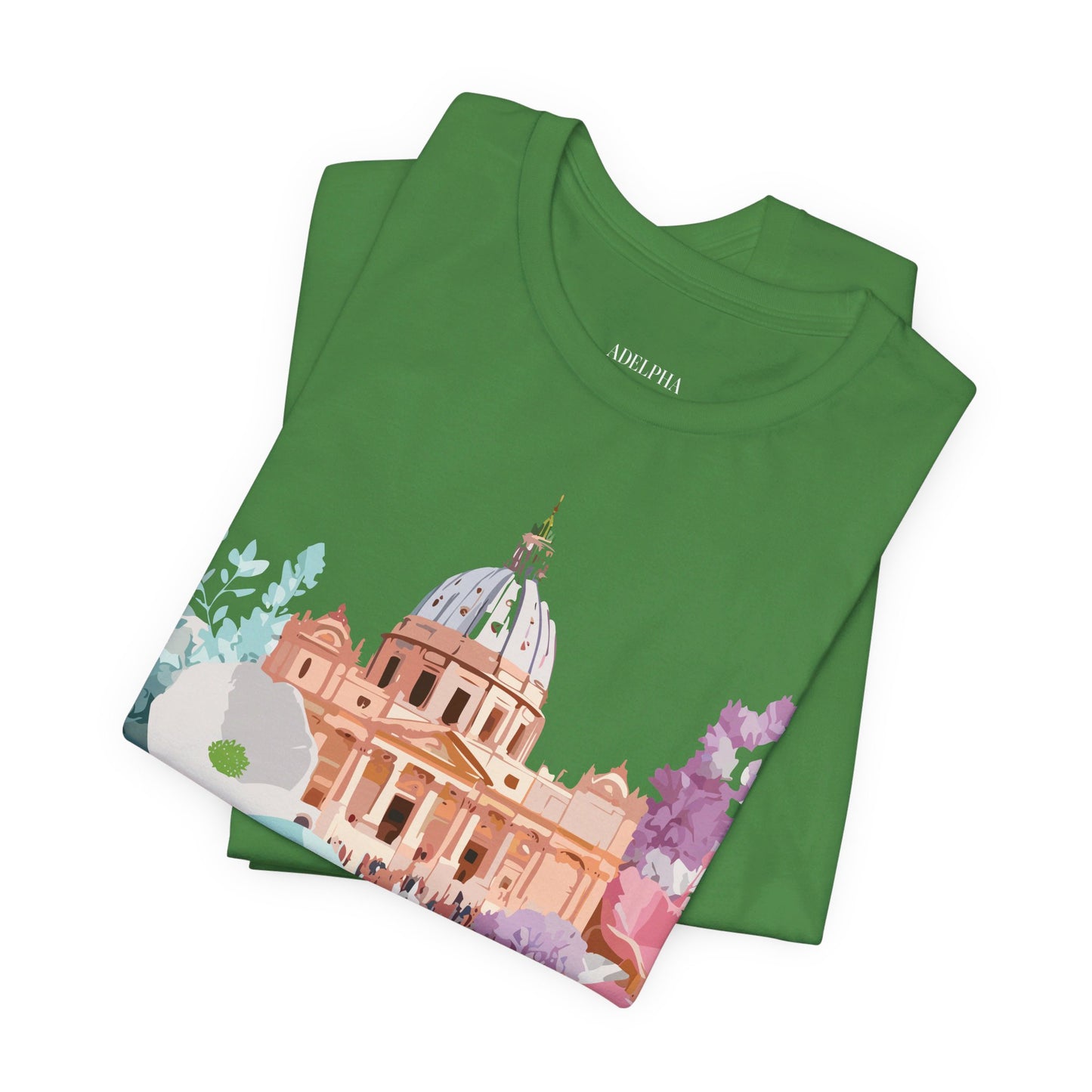 Natural Cotton Tee Shirt - Beautiful Places Collection - Rome Printify