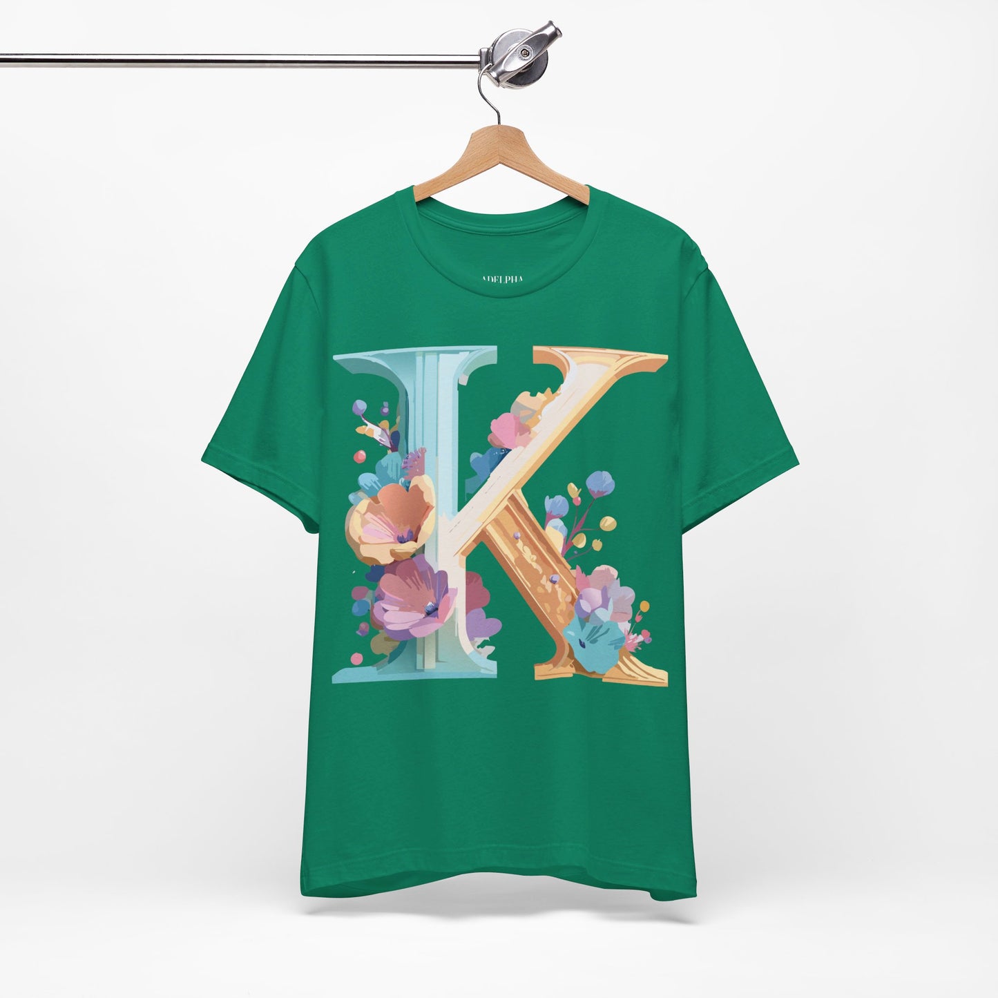 Natural Cotton Tee Shirt - Letters Collection - K Printify