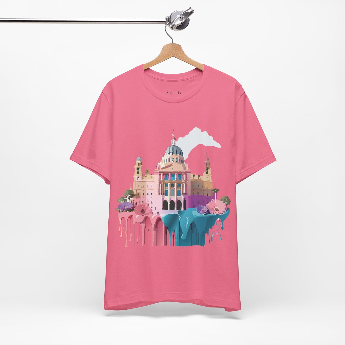Natural Cotton Tee Shirt - Beautiful Places Collection - Madrid Printify