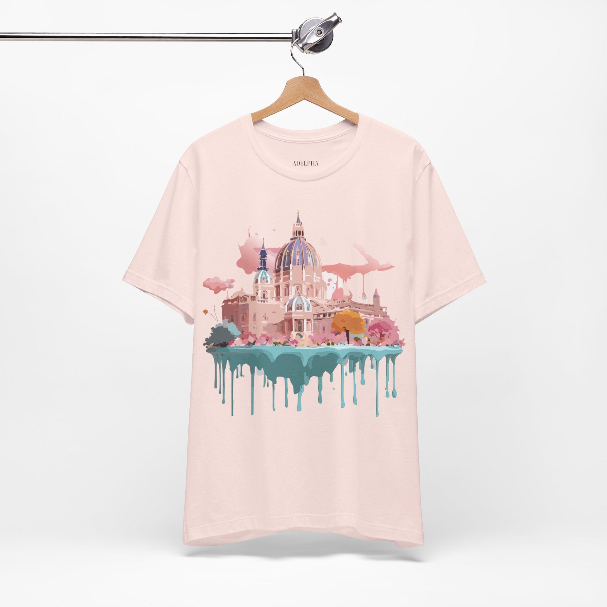Natural Cotton Tee Shirt - Beautiful Places Collection - Vienna Printify