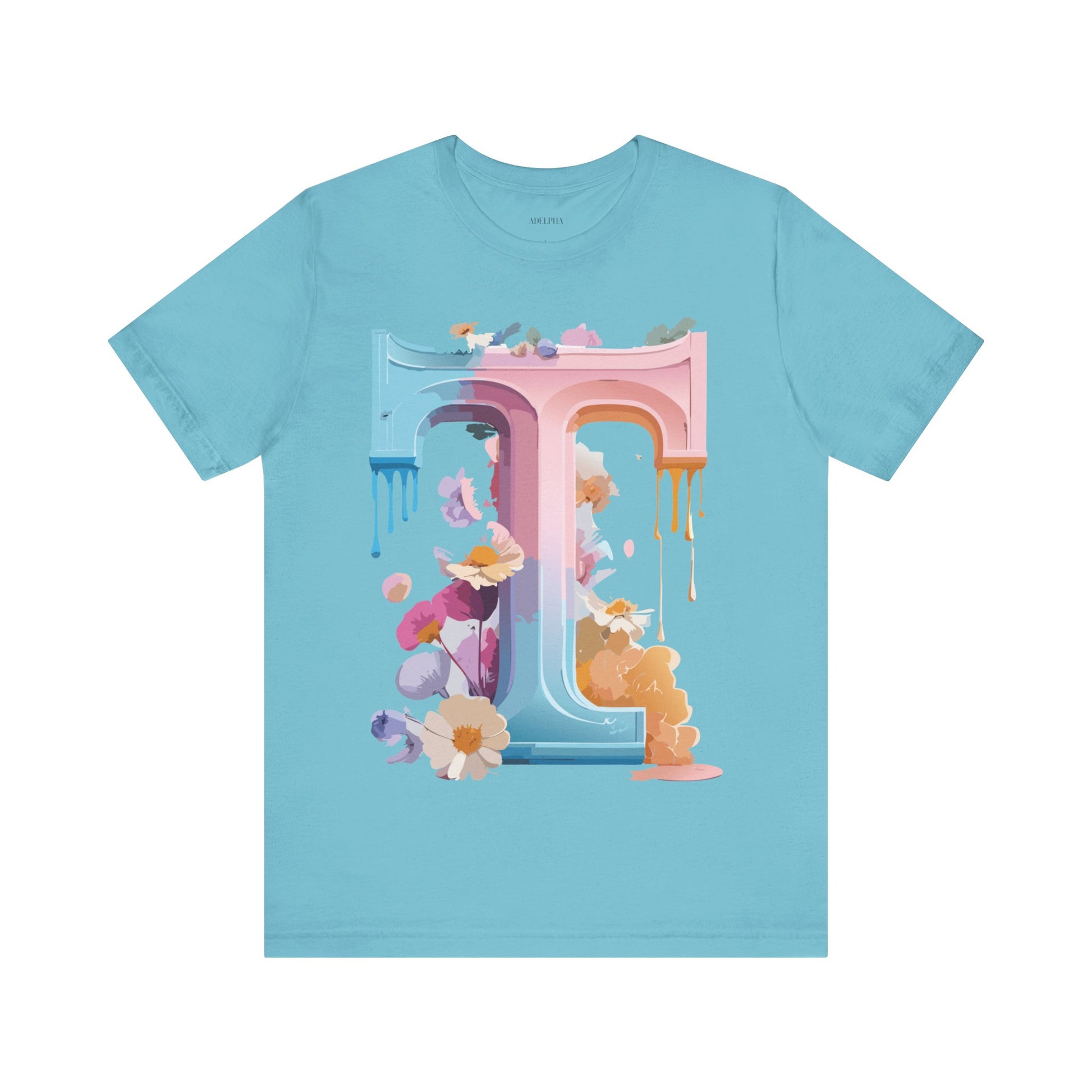 Natural Cotton Tee Shirt - Letters Collection - T Printify
