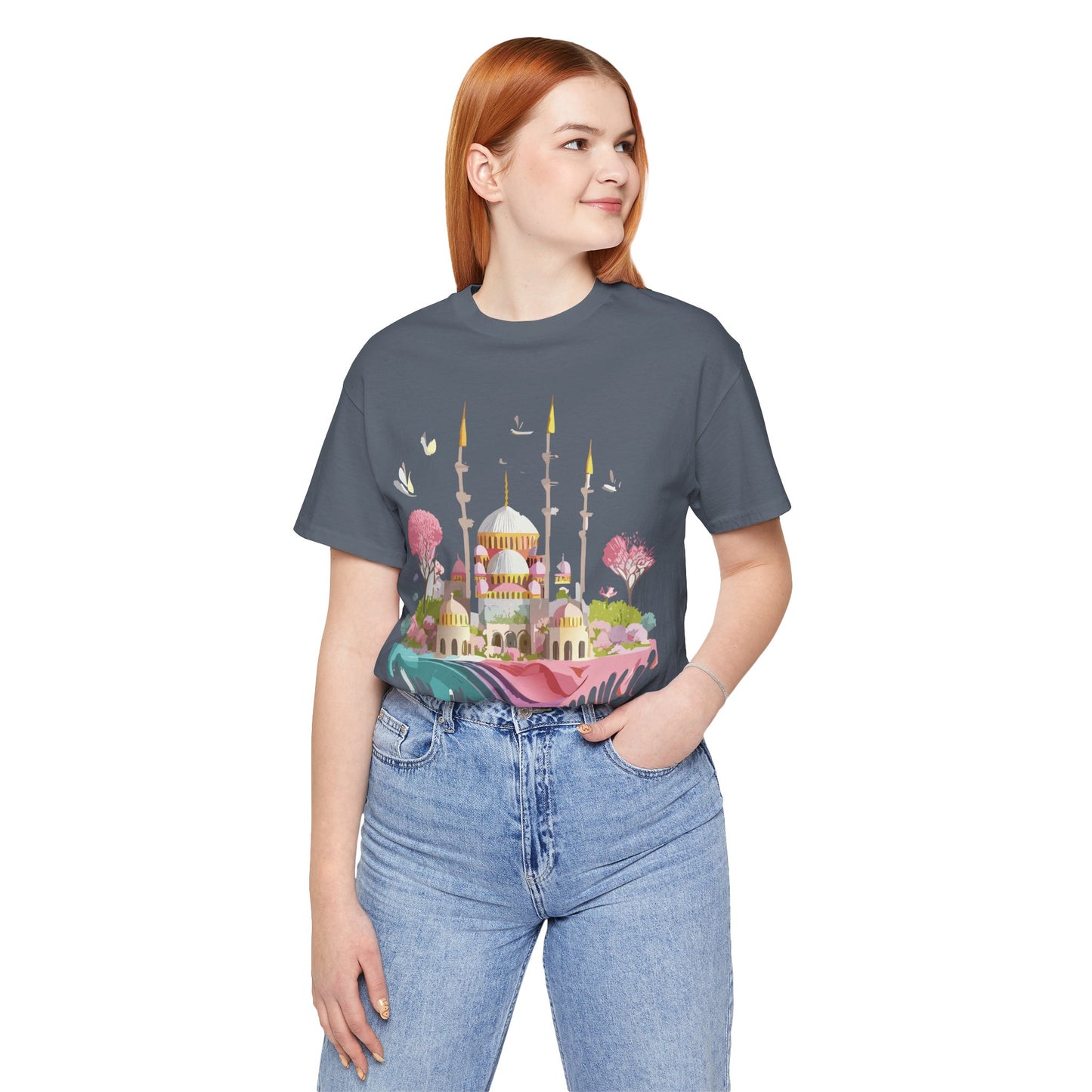 Natural Cotton Tee Shirt - Istanbul, Turkey Printify
