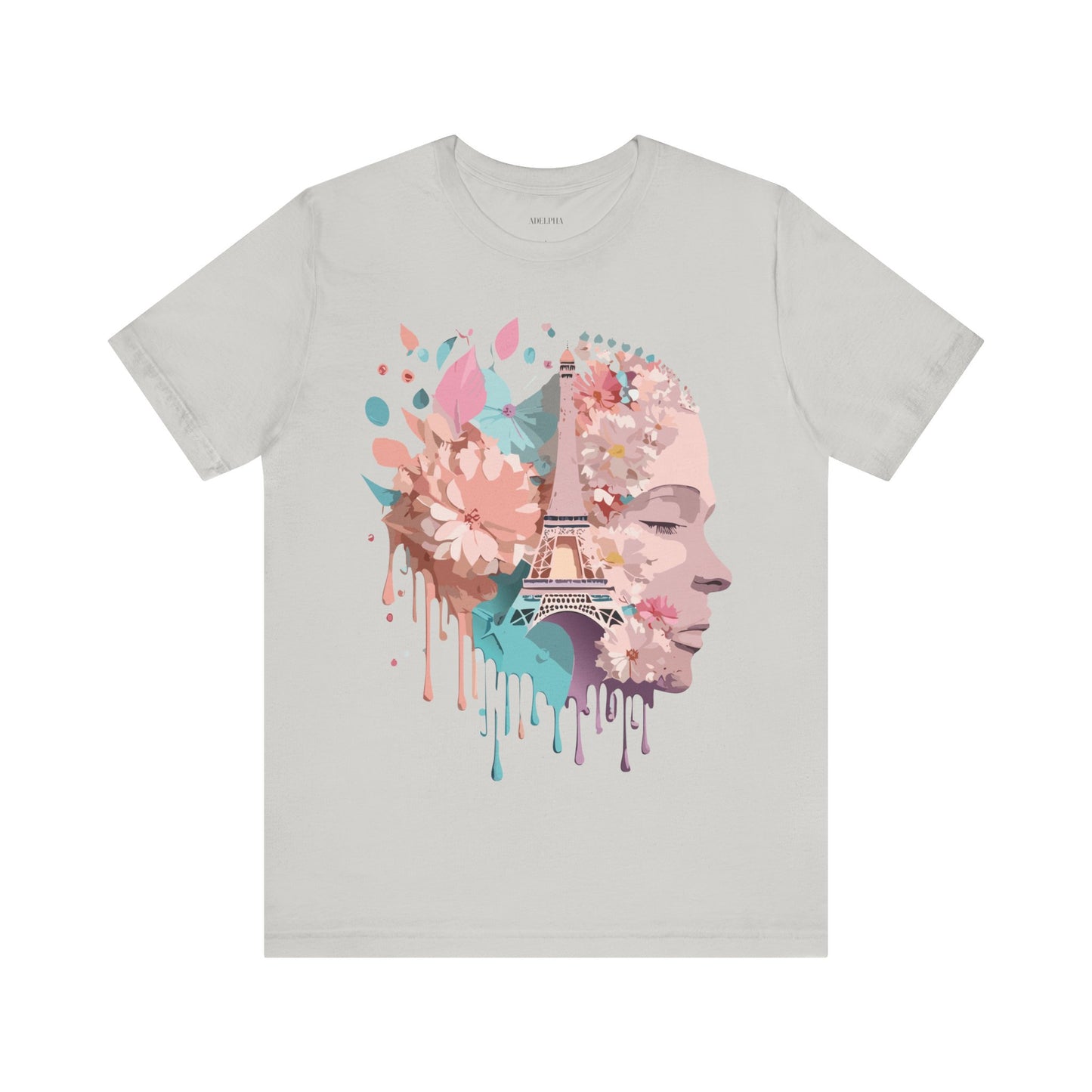 Natural Cotton Tee Shirt - Beautiful Places Collection - Paris Printify